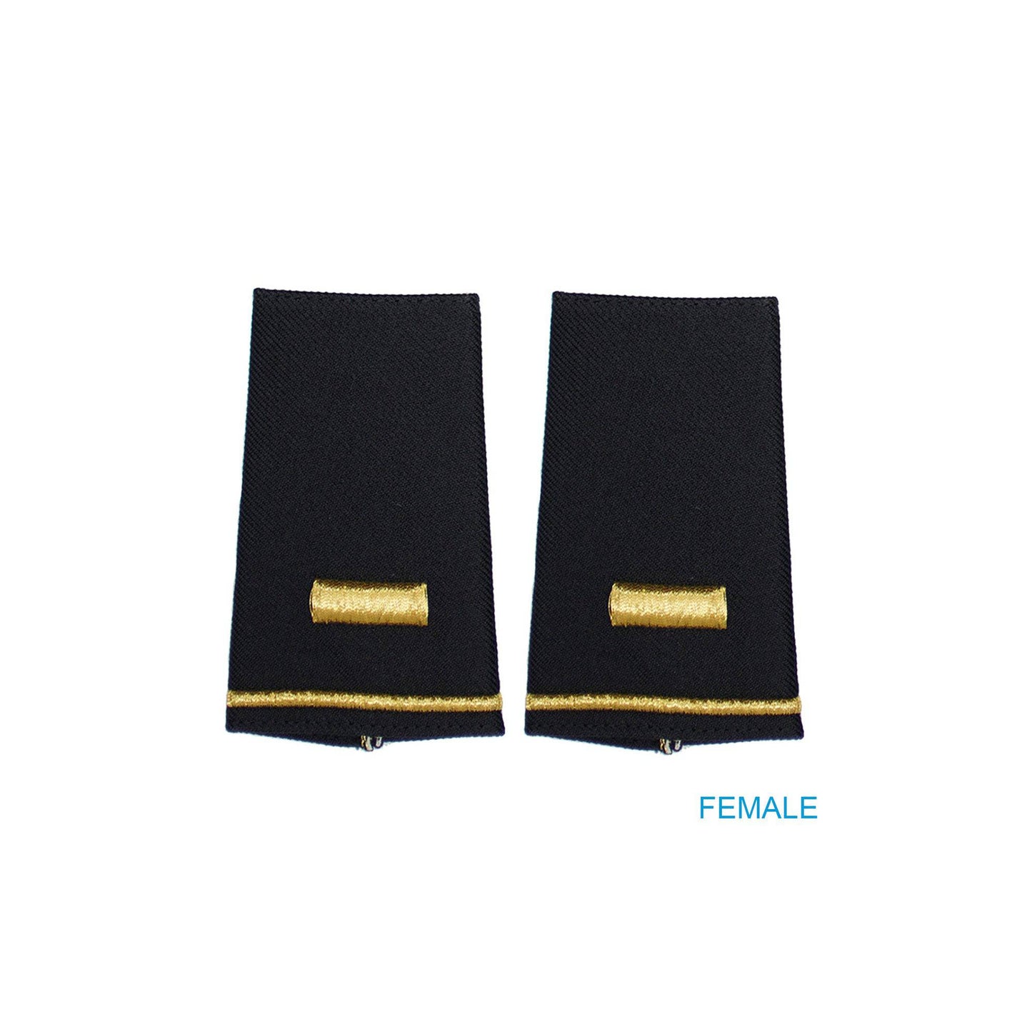 U.S. Army O1 2nd Lieutenant Shoulder Marks -Small (Female) - Sta-Brite Insignia Inc.