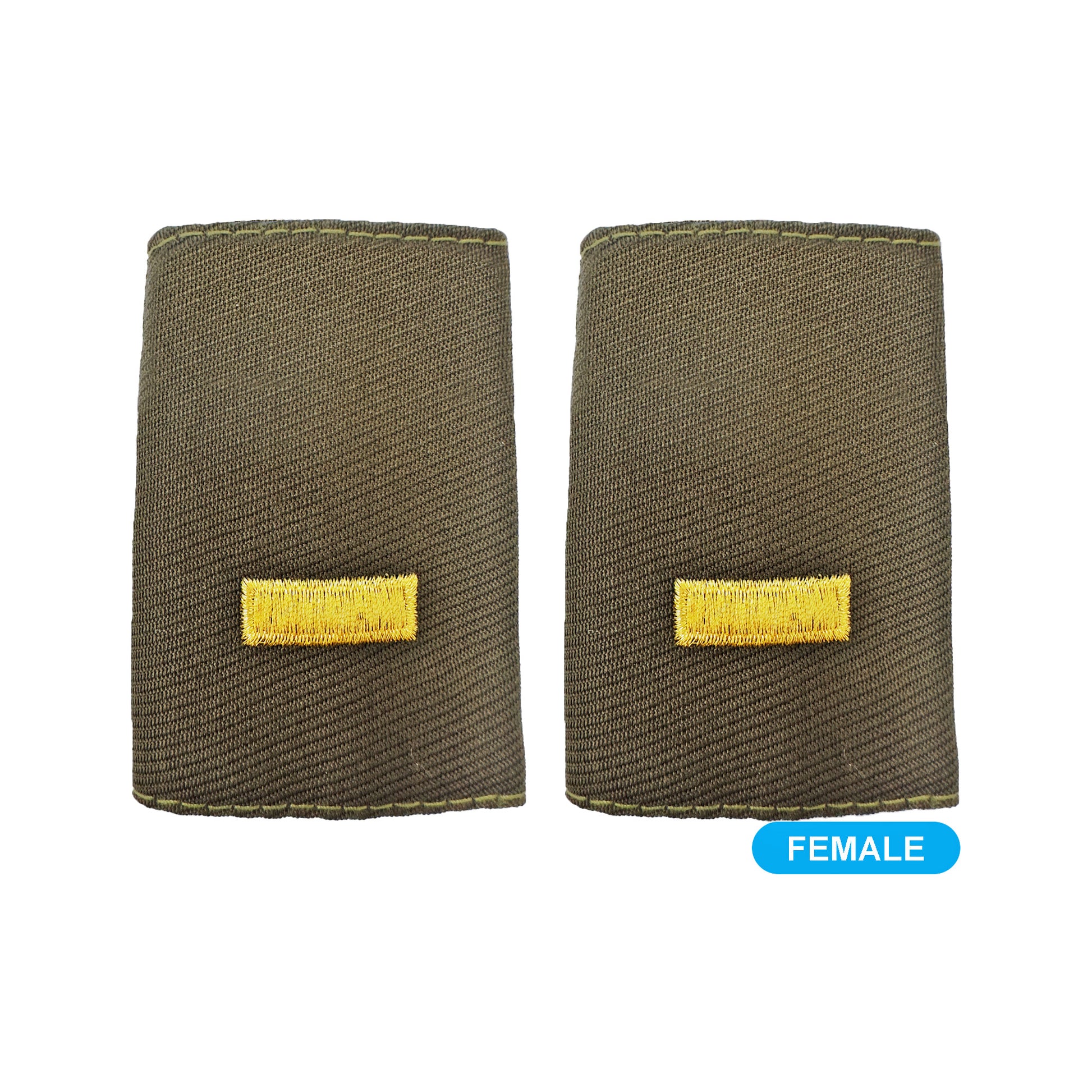U.S. Army 01 2nd Lt. AGSU Epaulets Female (pr) - Sta-Brite Insignia Inc.