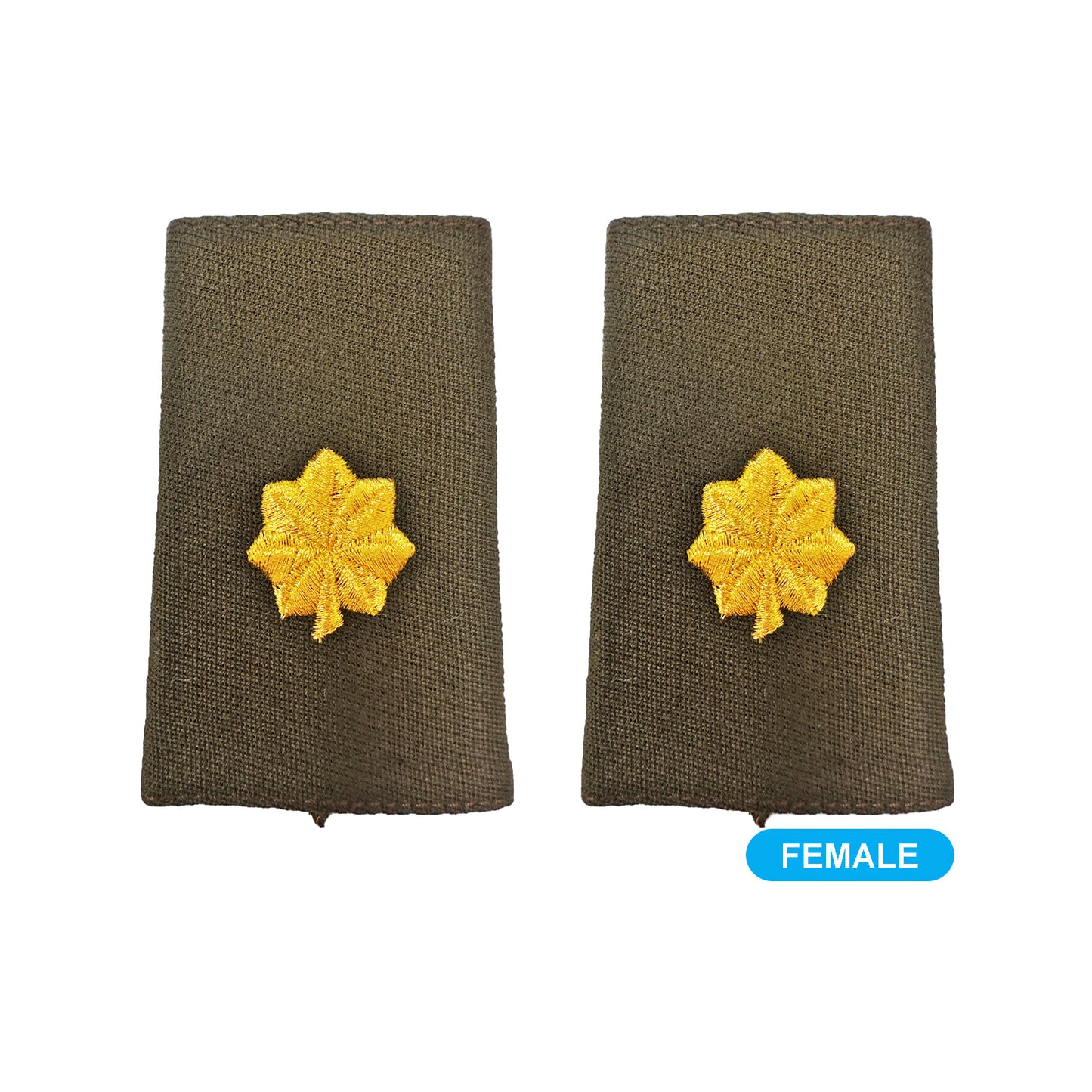 U.S. Army AGSU O4 Major Epaulets (Female) (pr) - Sta-Brite Insignia Inc.