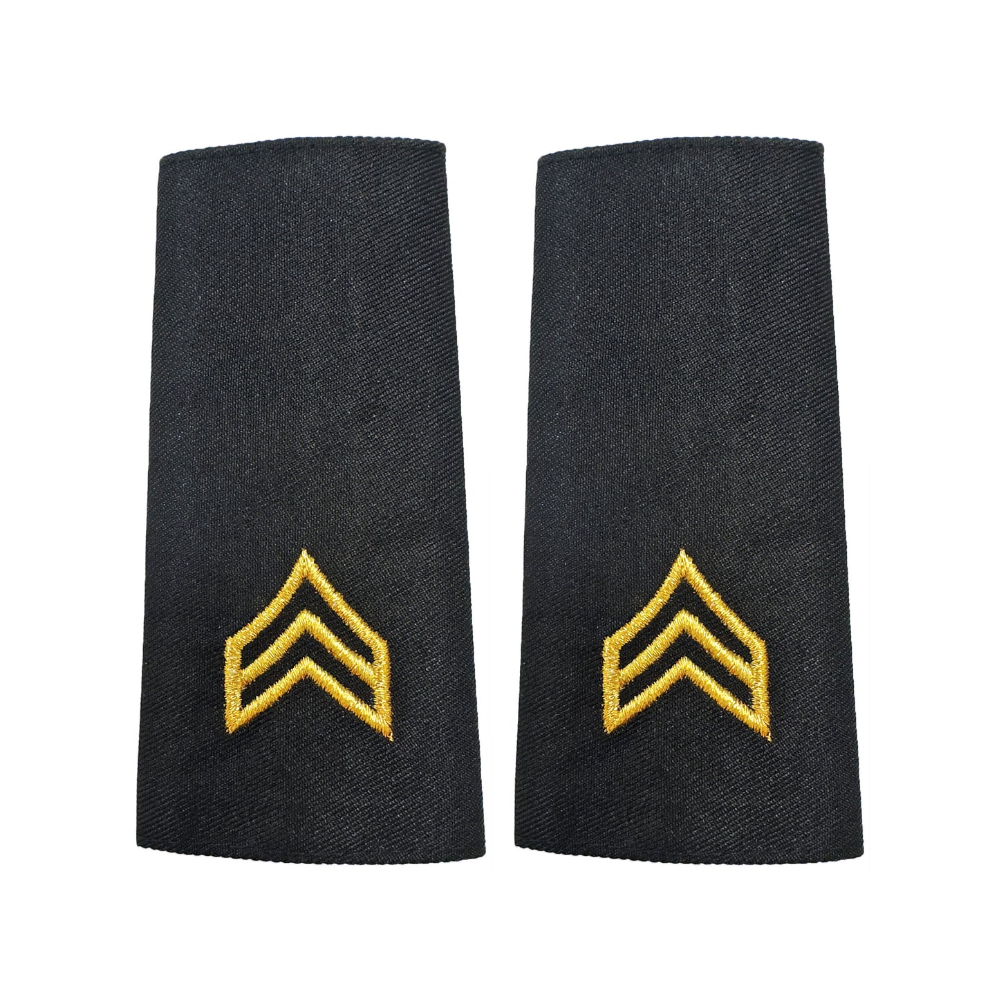 U.S. Army E5 Sergeant Shoulder Marks - Male (Large) - Sta-Brite Insignia Inc.