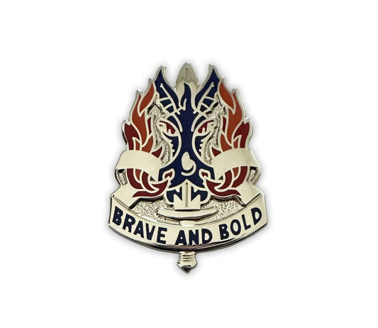 198th Infantry crest "BRAVE AND BOLD" (each) - Sta-Brite Insignia Inc.