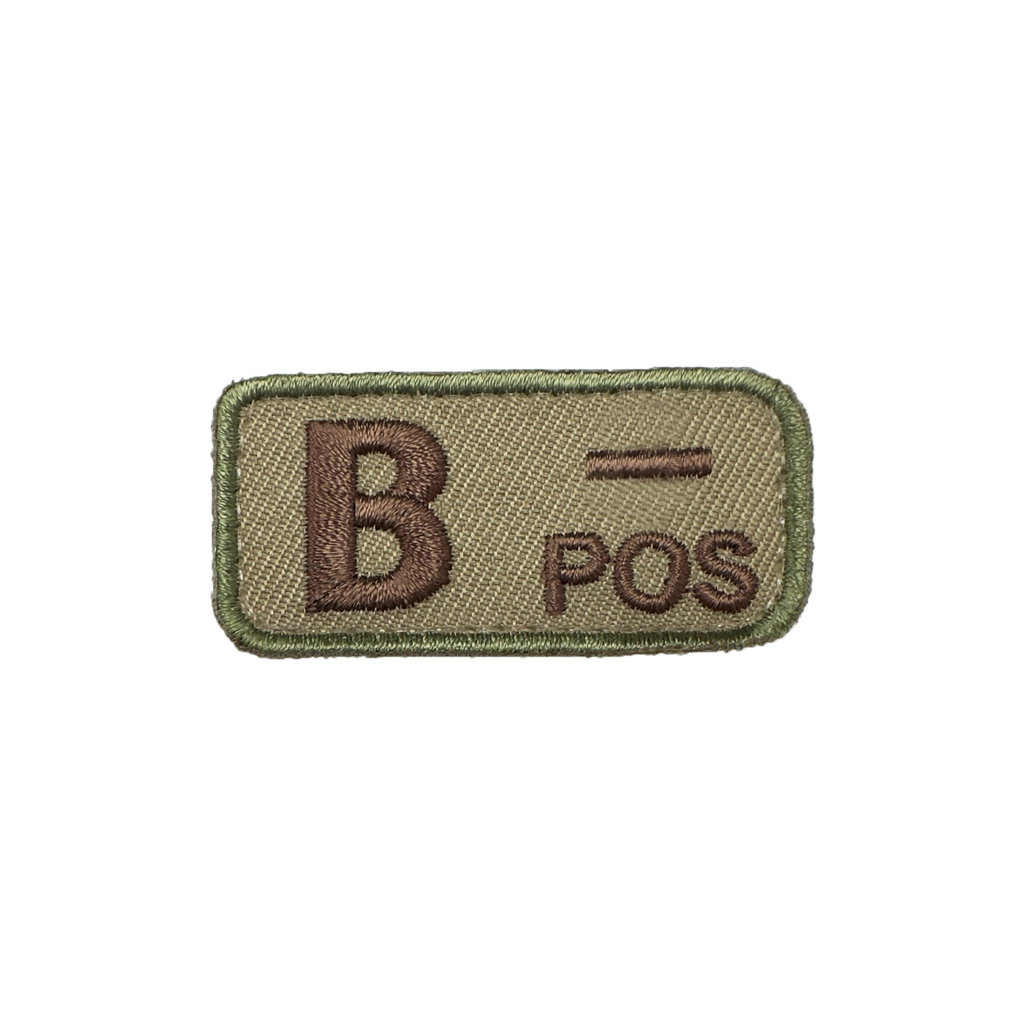 B- Blood Type Patch OCP with Hook Fastener - Sta-Brite Insignia Inc.