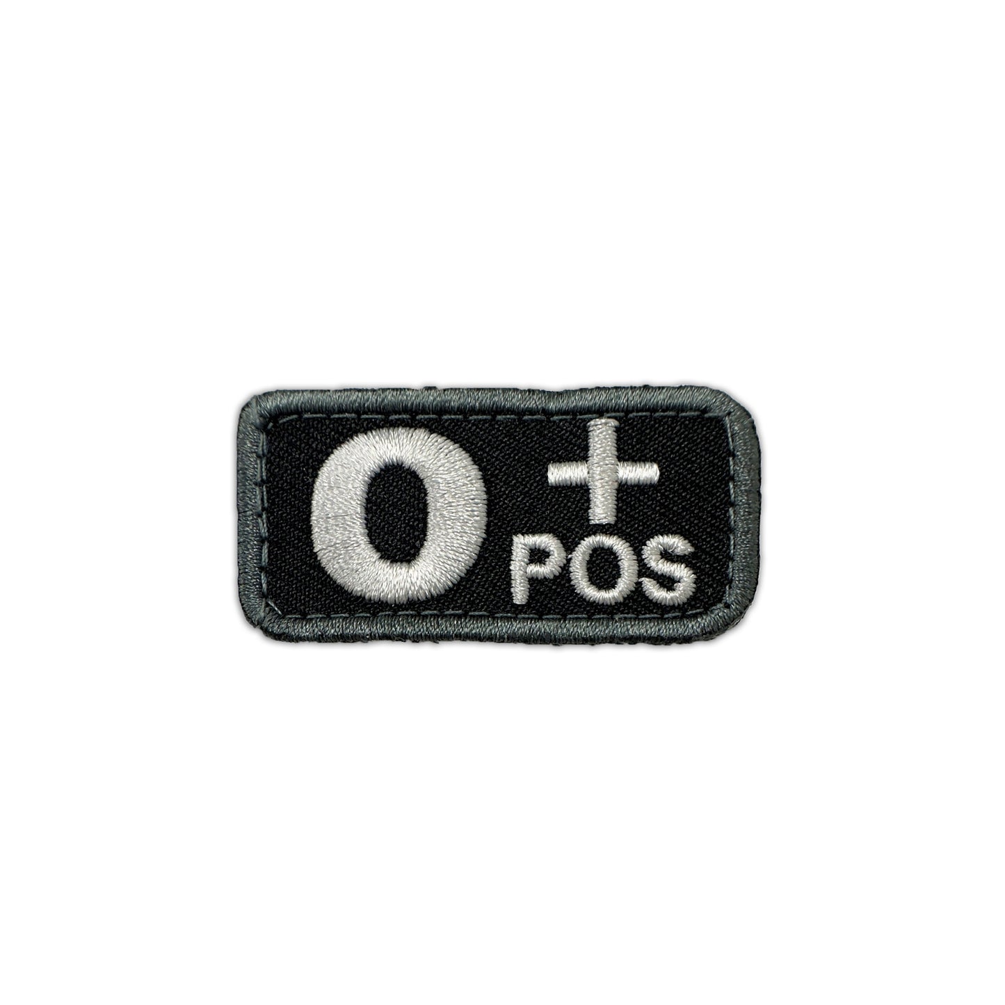 O+ Blood Type Patch SWAT/TAC W/ Hook Fastener - Sta-Brite Insignia Inc.