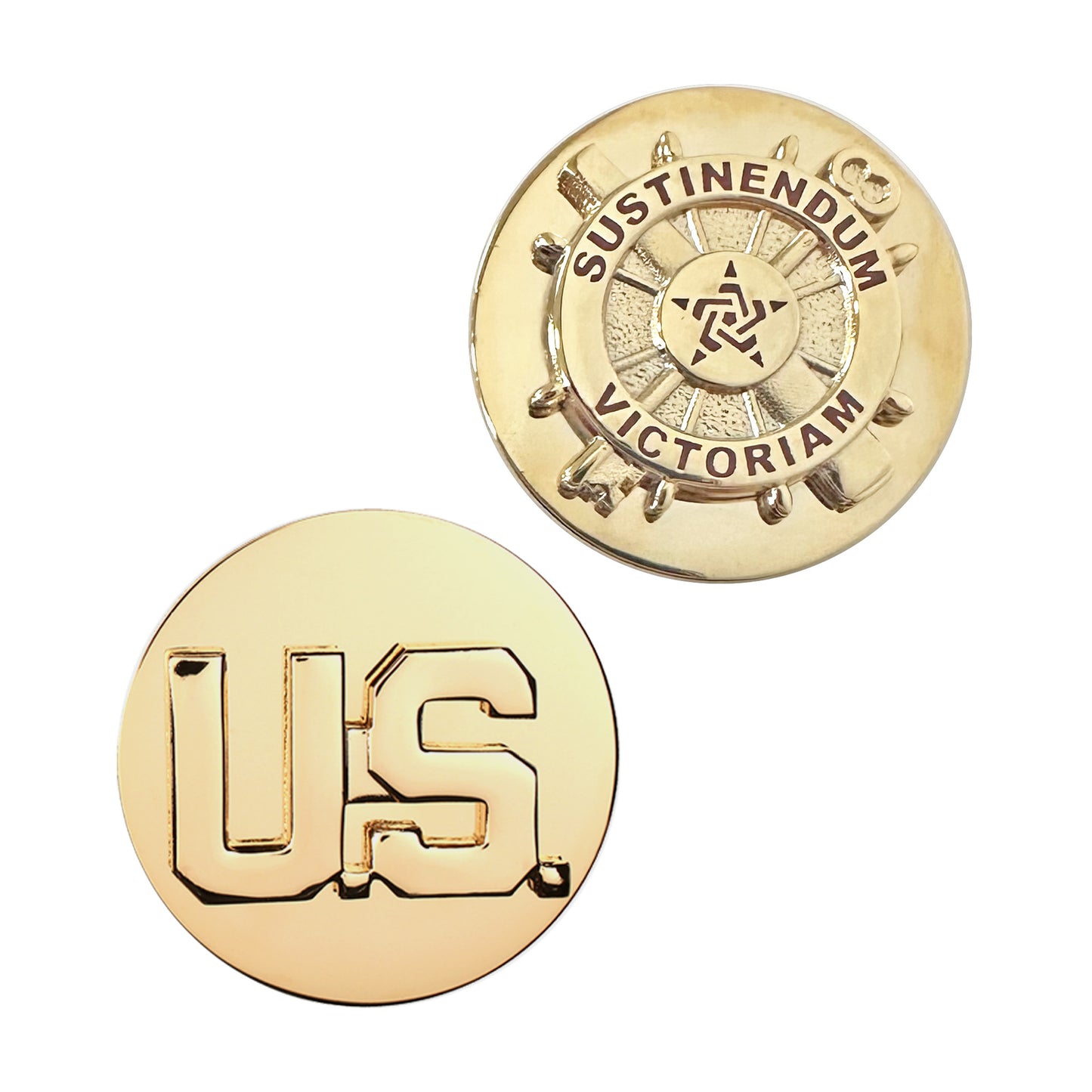 U.S. Army Enlisted Logistics & U.S. STA-BRITE® Pin-on (pair)