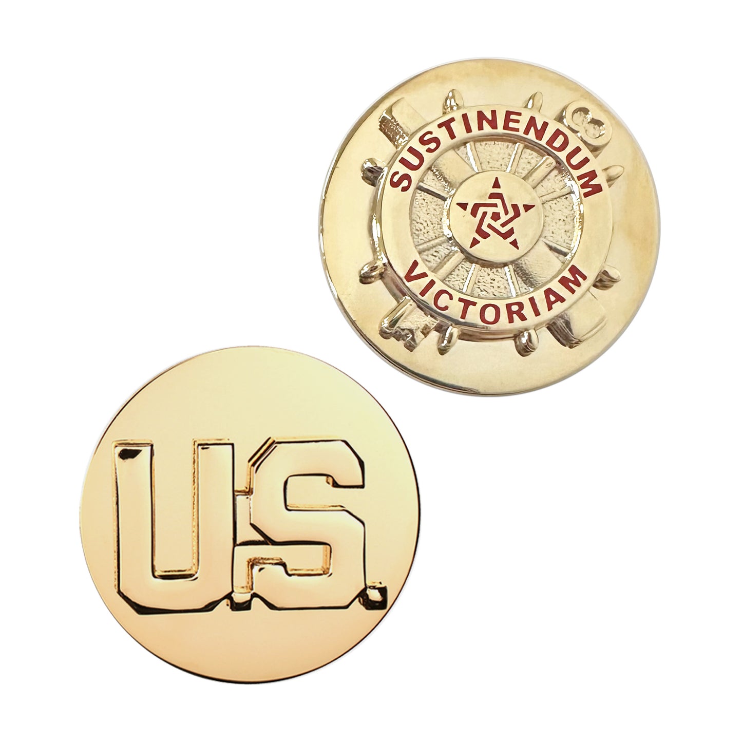 U.S. Army Enlisted Logistics & U.S. STA-BRITE® Pin-on (pair)