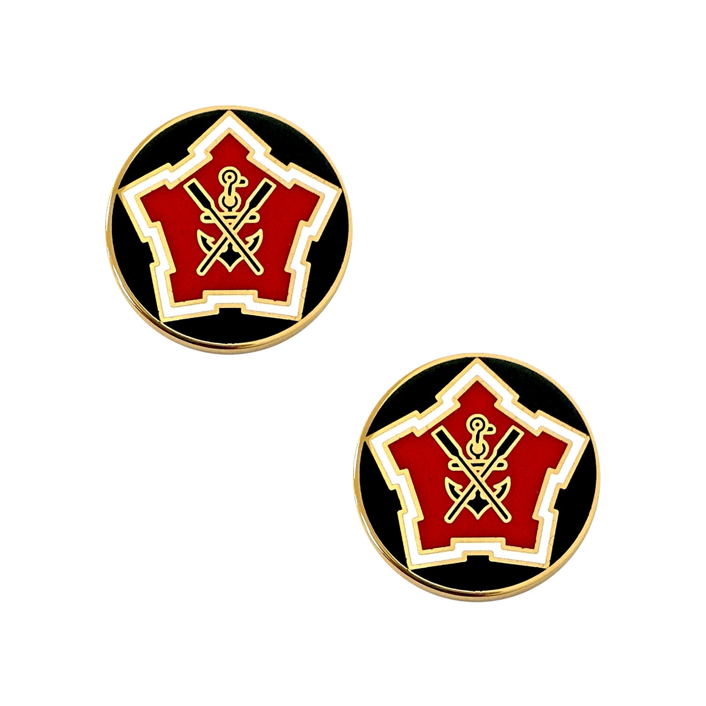 2nd Engineer Battalion crest (pair)