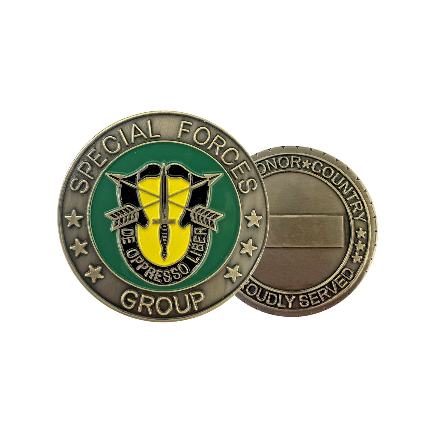 U.S. Army Special Forces "De Opresso Liber" Challenge Coin - Sta-Brite Insignia Inc.