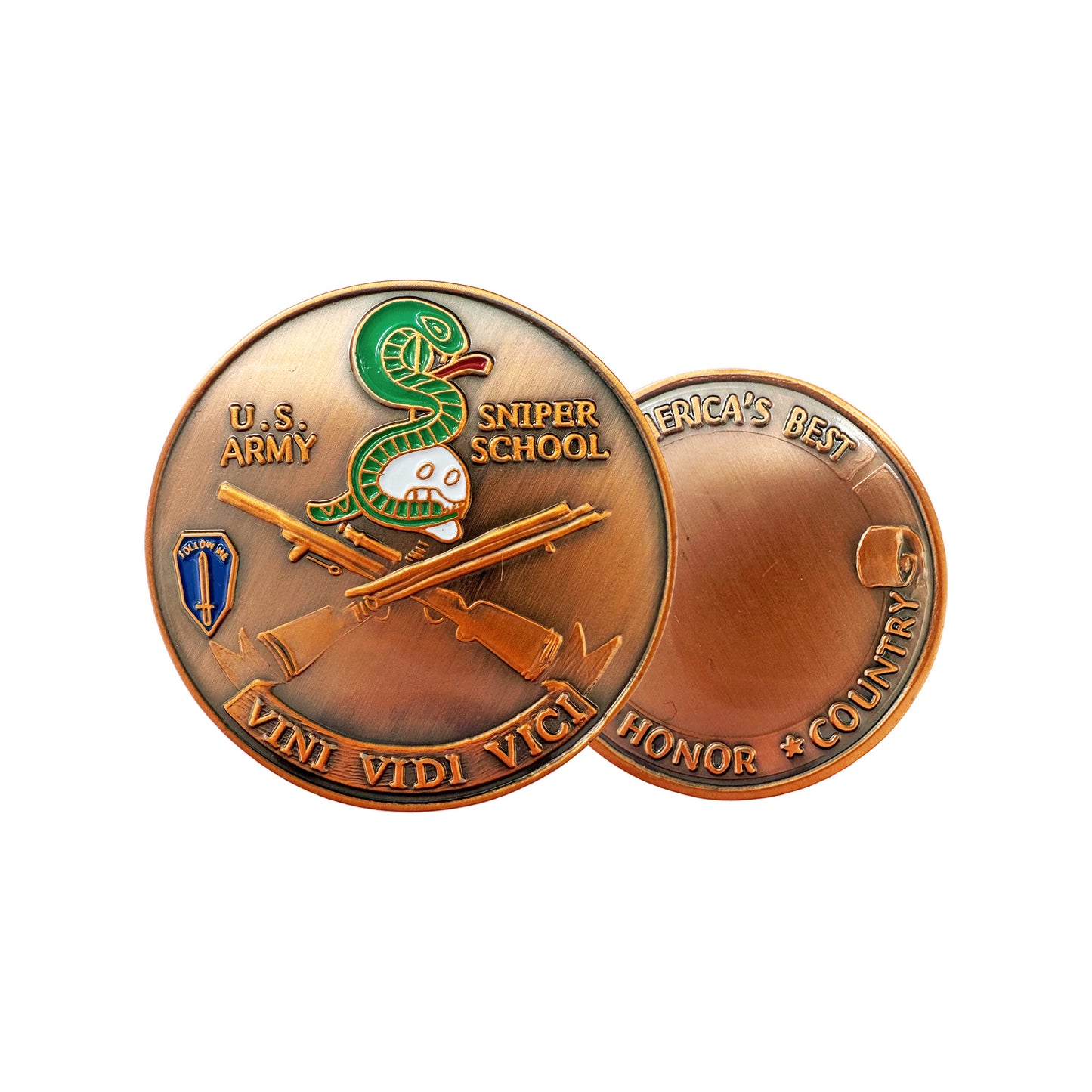 U.S. Army Sniper School Challenge Coin - Sta-Brite Insignia Inc.