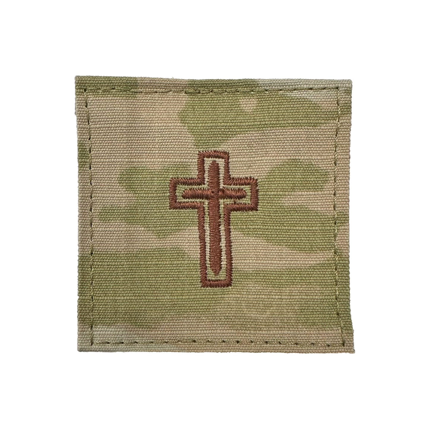 U.S. Air Force Chaplain Christian Spice Brown 2X2 with Hook Fastener