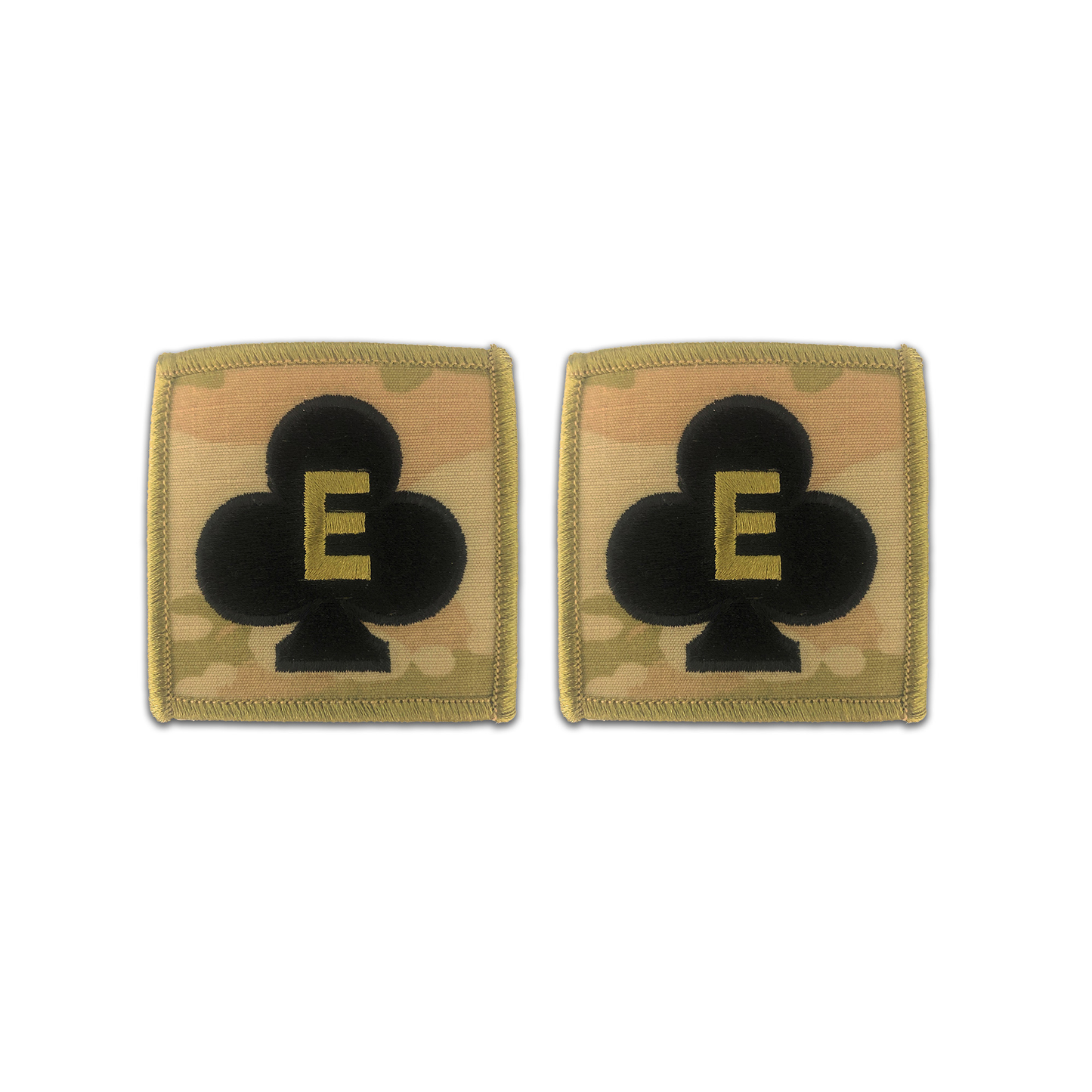 Club With Letter "E" OCP Helmet Patch - Sta-Brite Insignia Inc.