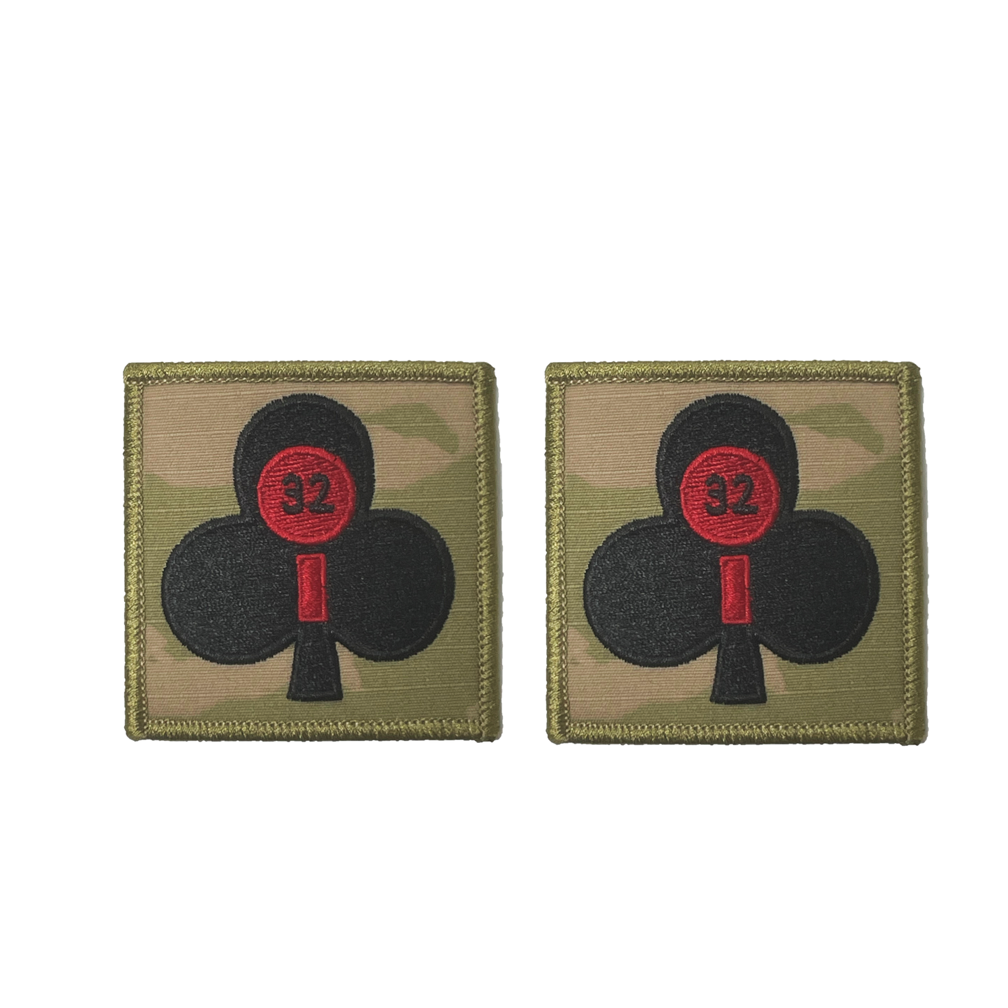 Club with Red Bar Helmet Patch - Sta-Brite Insignia Inc.