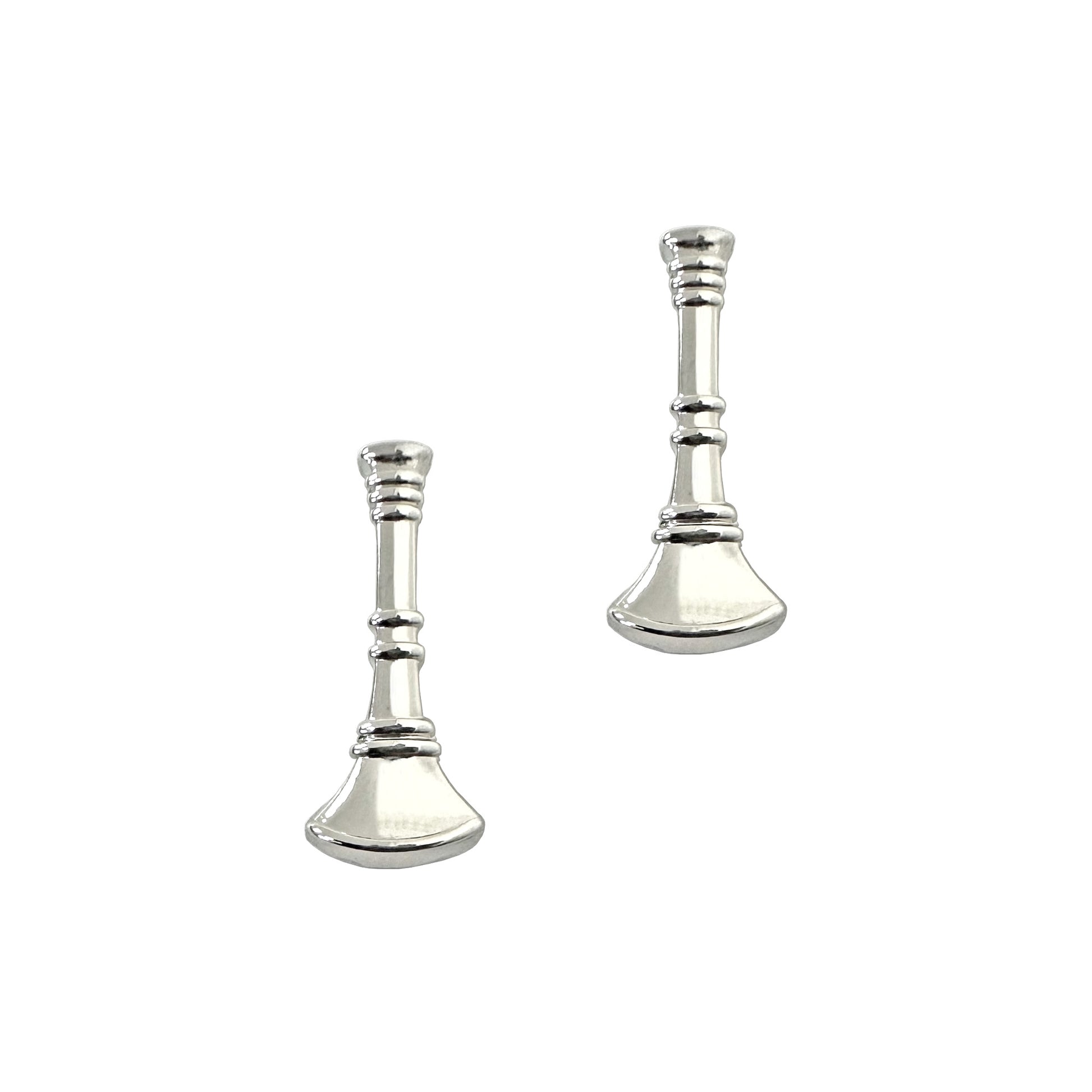 Sta-Brite® Lieutenant 1 Bugle Nickel Plated 3/4” (pair) - Sta-Brite Insignia Inc.