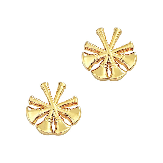 4 Bugles STA-BRITE®  gold (pair) - Sta-Brite Insignia Inc.