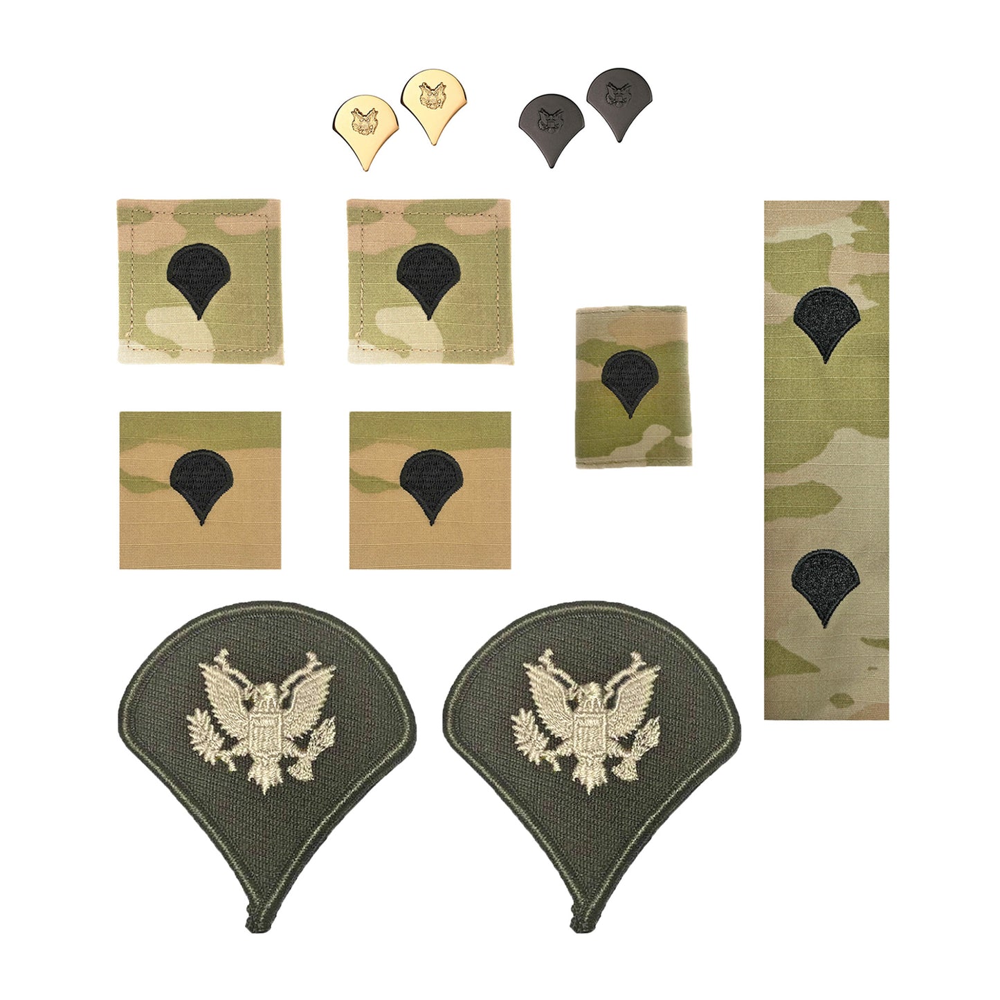 U.S. Army (E4) Specialist AGSU Rank Bundle (Male) - Sta-Brite Insignia Inc.