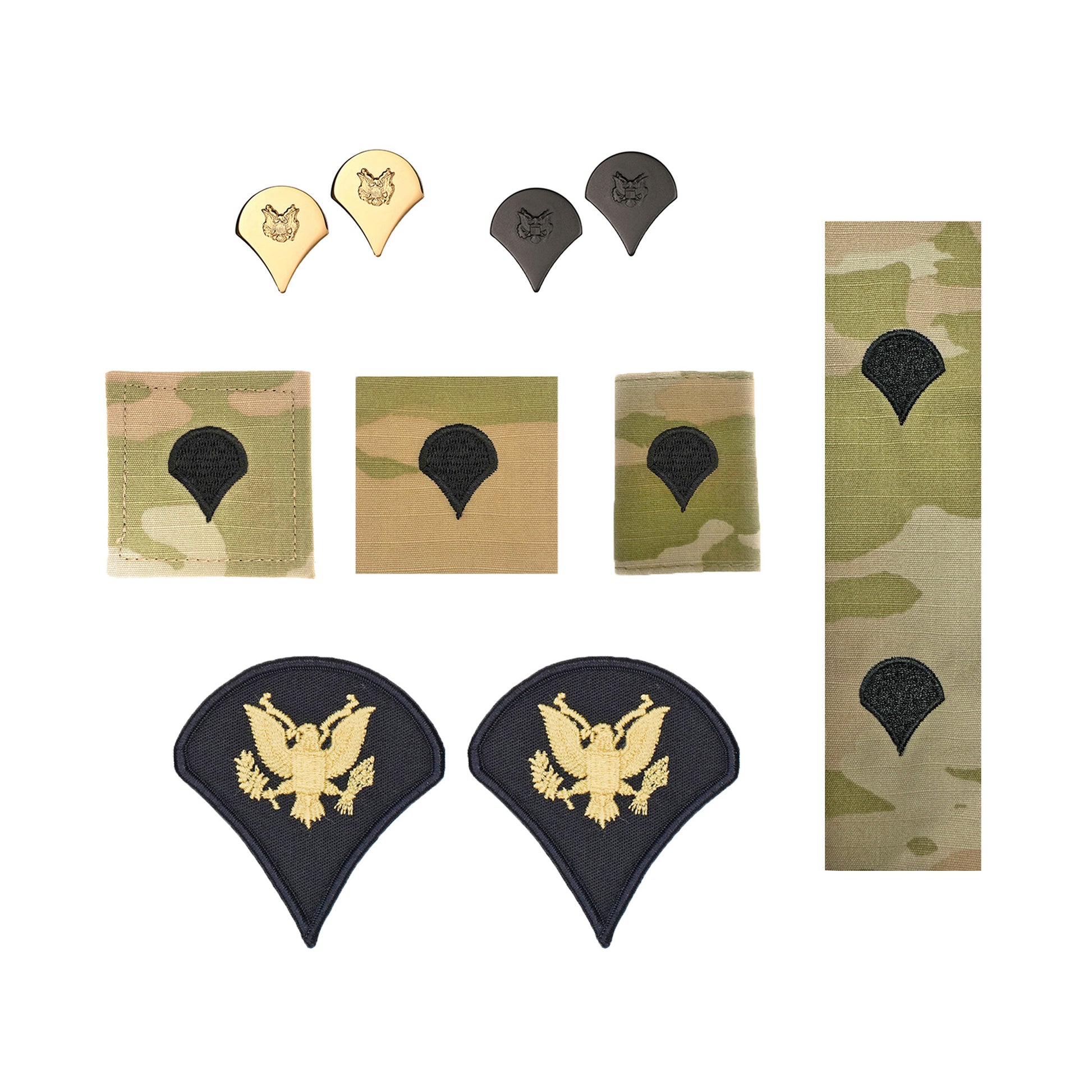 U.S. Army (E4) Specialist Rank Bundle (Male) - Sta-Brite Insignia Inc.