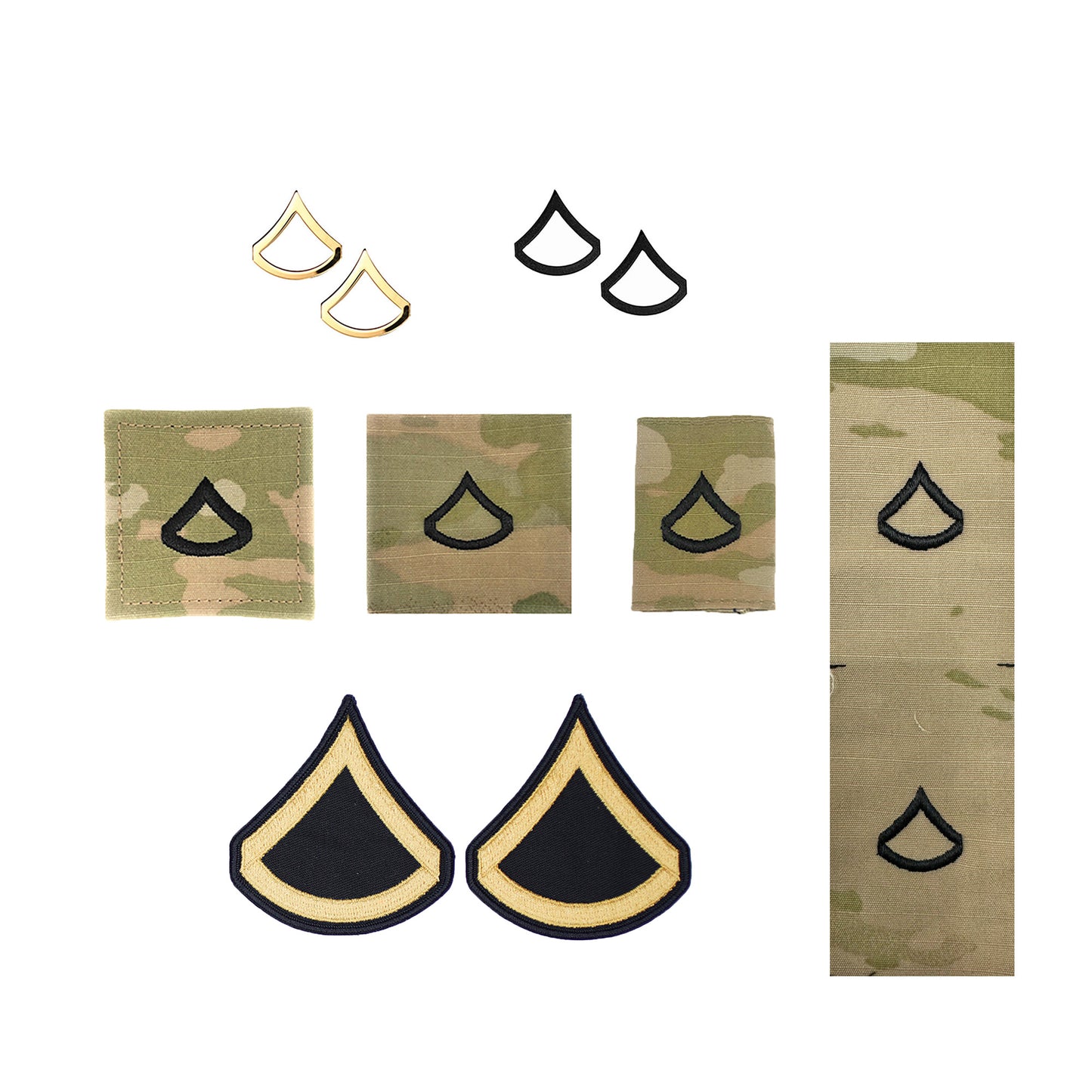 U.S. Army (E3) Private First Class Rank Bundle (Female) - Sta-Brite Insignia Inc.