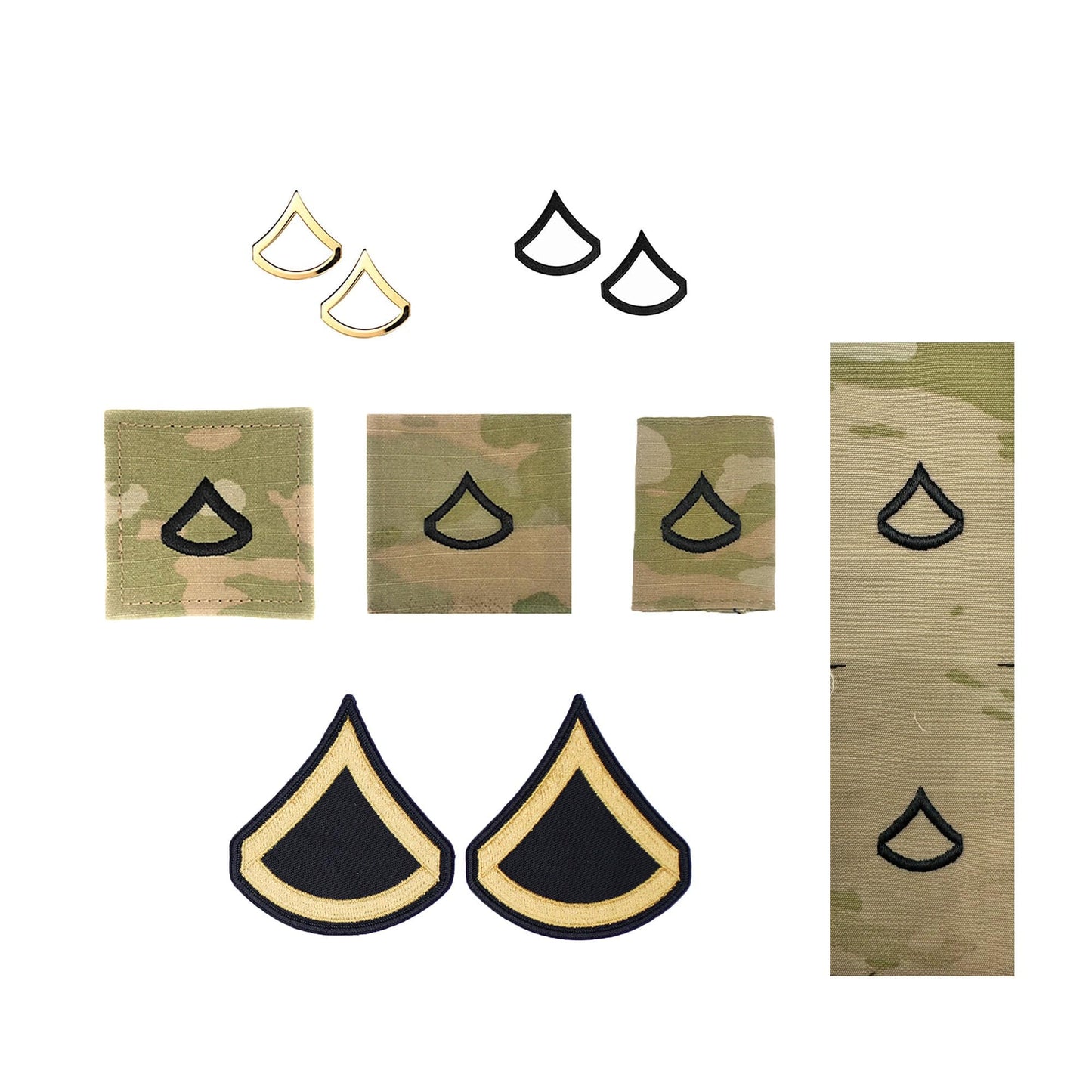 U.S. Army (E3) Private First Class Rank Bundle (Female) - Sta-Brite Insignia Inc.