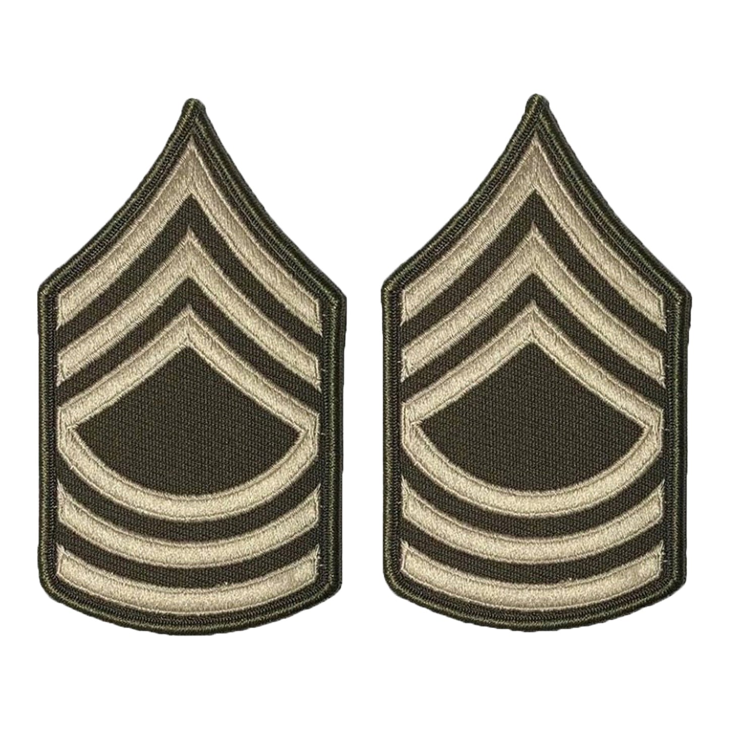 U.S. Army AGSU E8 Master Sergeant Chevron Sew-On Rank (male)