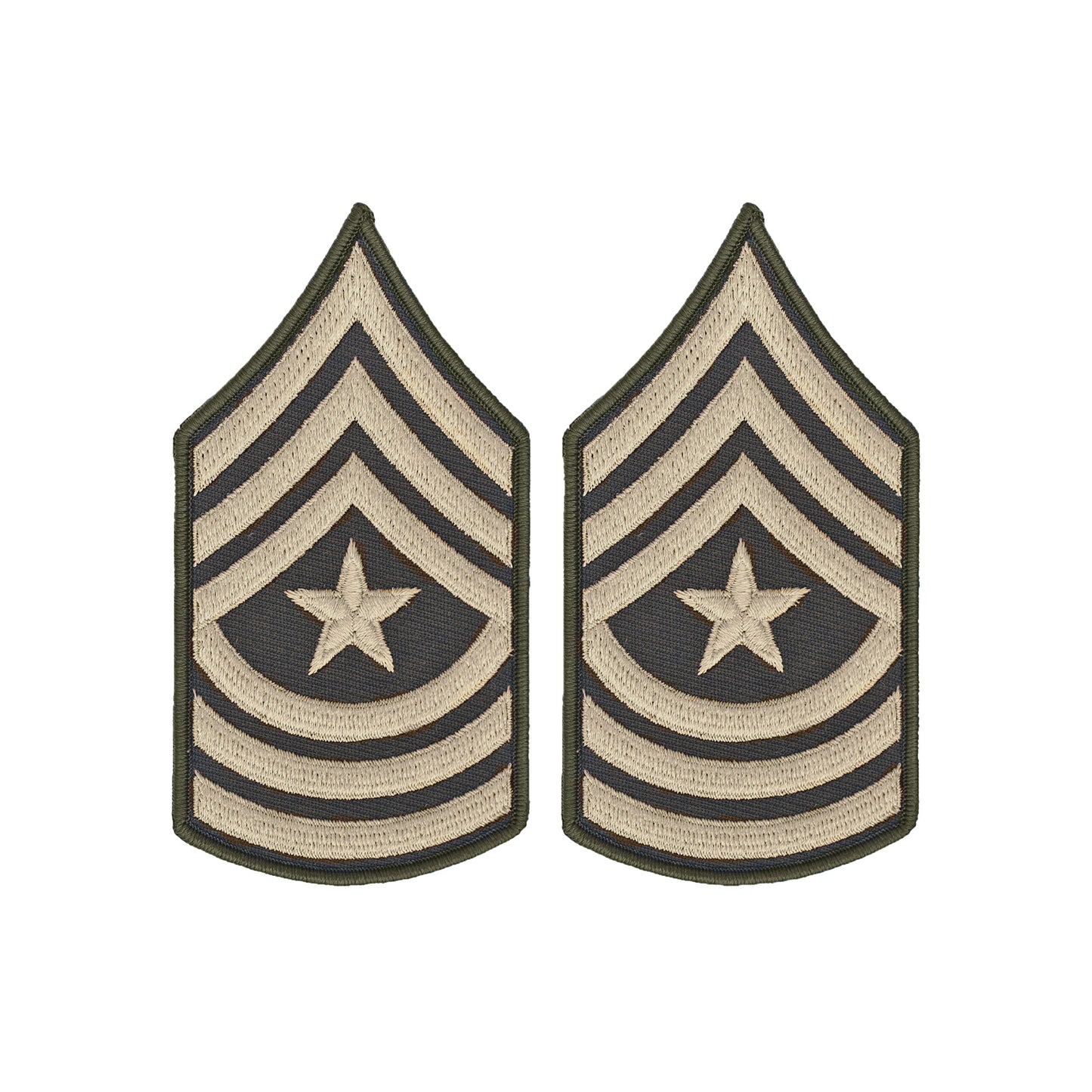 U.S. Army AGSU E-9 Sergeant Major Chevron Sew on Rank (Female)