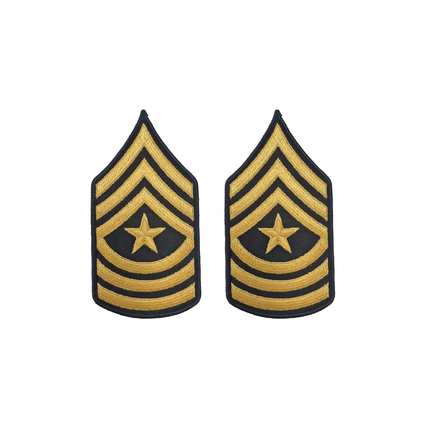 U.S. Army E9 Sergeant Major Gold on Blue Sew-on - Female (Small) - Sta-Brite Insignia Inc.