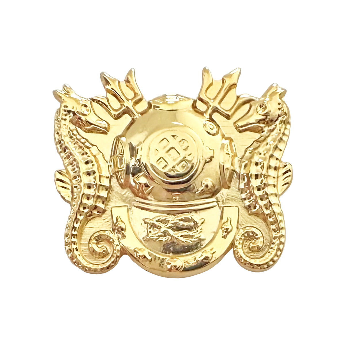U.S. Navy Diving Officer Collar Device STA-BRITE® Gold Finish Pin-on (each)