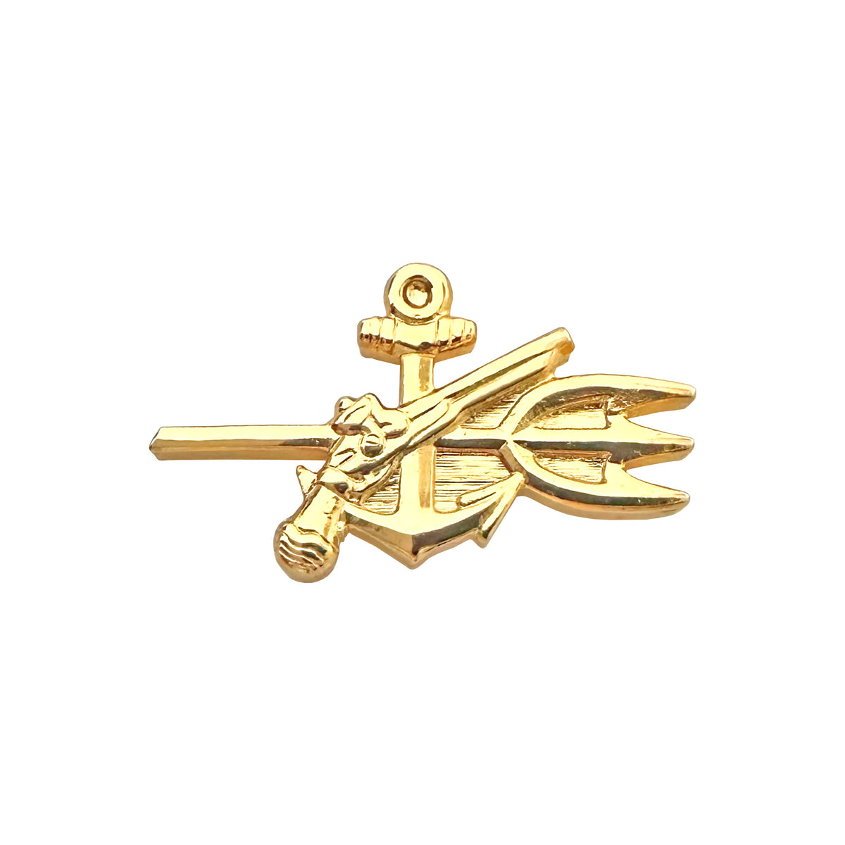 U.S. Navy Special Warfare Warrant Officer Collar Device STA-BRITE® Gold Finish Pin-on (each) (Copy)