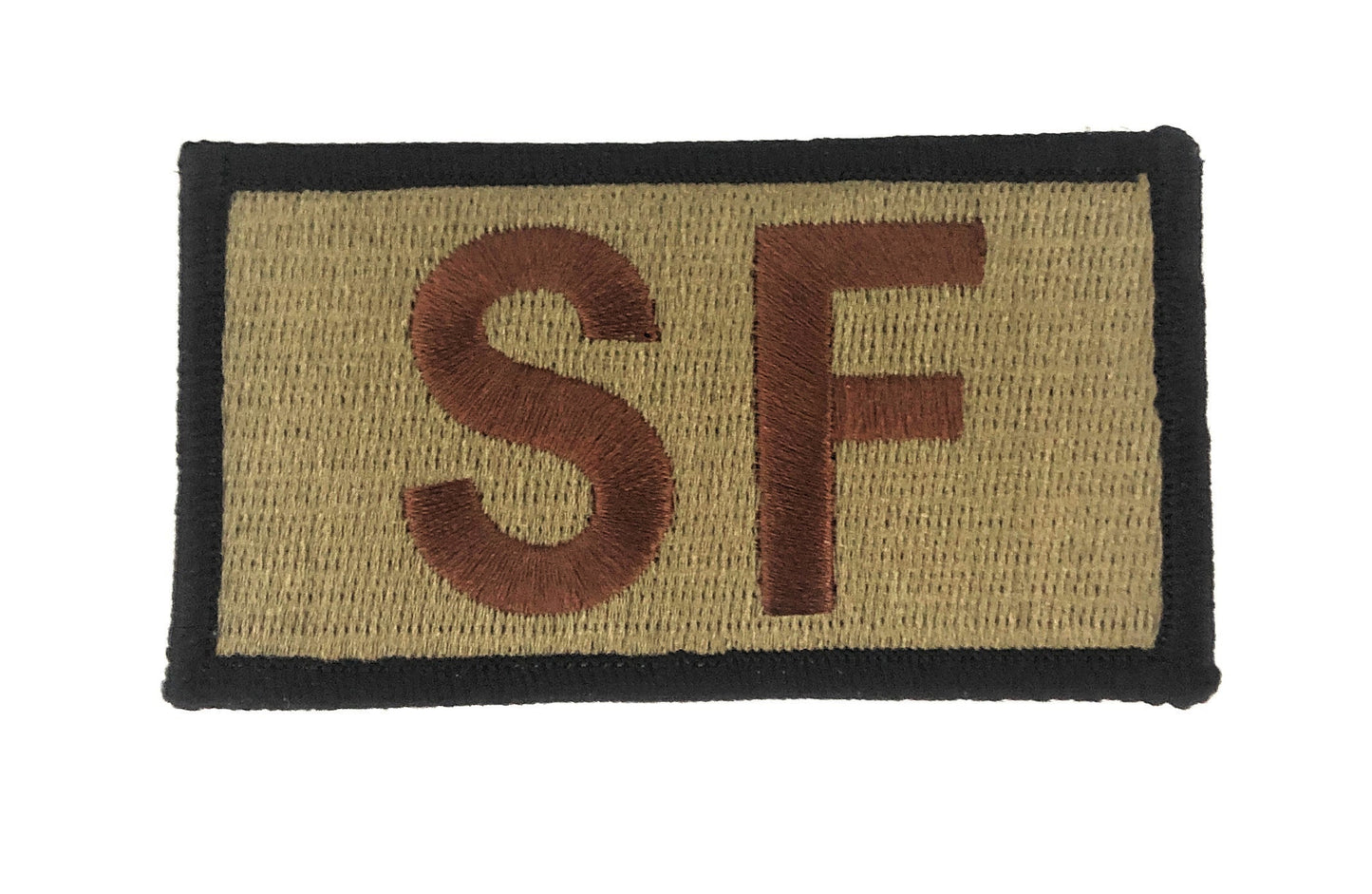 A.F. S.F. Brassard (Spice Brown with Black Border) OCP Patch W/ Hook Fastener