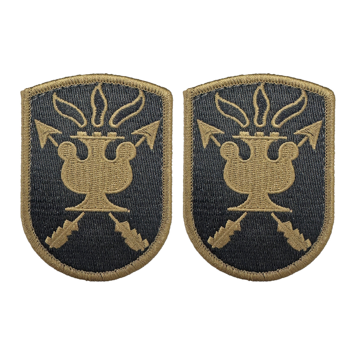 Army JFK Special Warfare Center OCP Patch w/ Hook Fastener (pair) - Sta-Brite Insignia Inc.