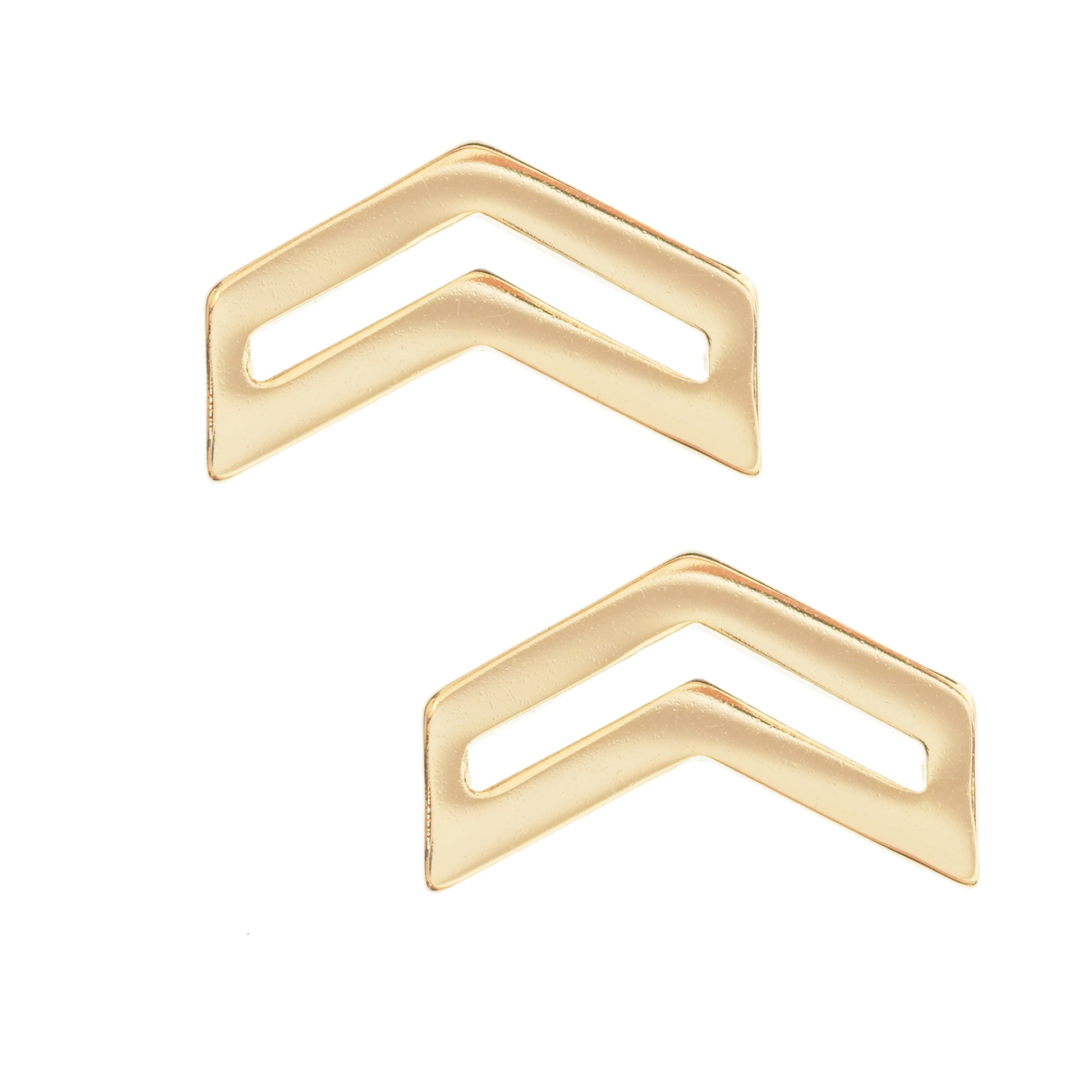 ROTC Corporal STA-BRITE® (Gold) Rank Pin-on (pair) - Sta-Brite Insignia Inc.