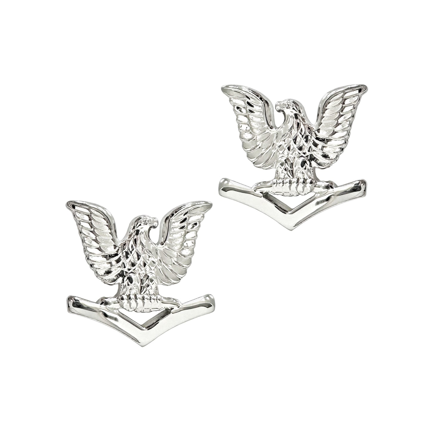 U.S. Navy Petty Officer 3rd Class Collar Device (E4) STA-BRITE® Pin-on (PAIR)