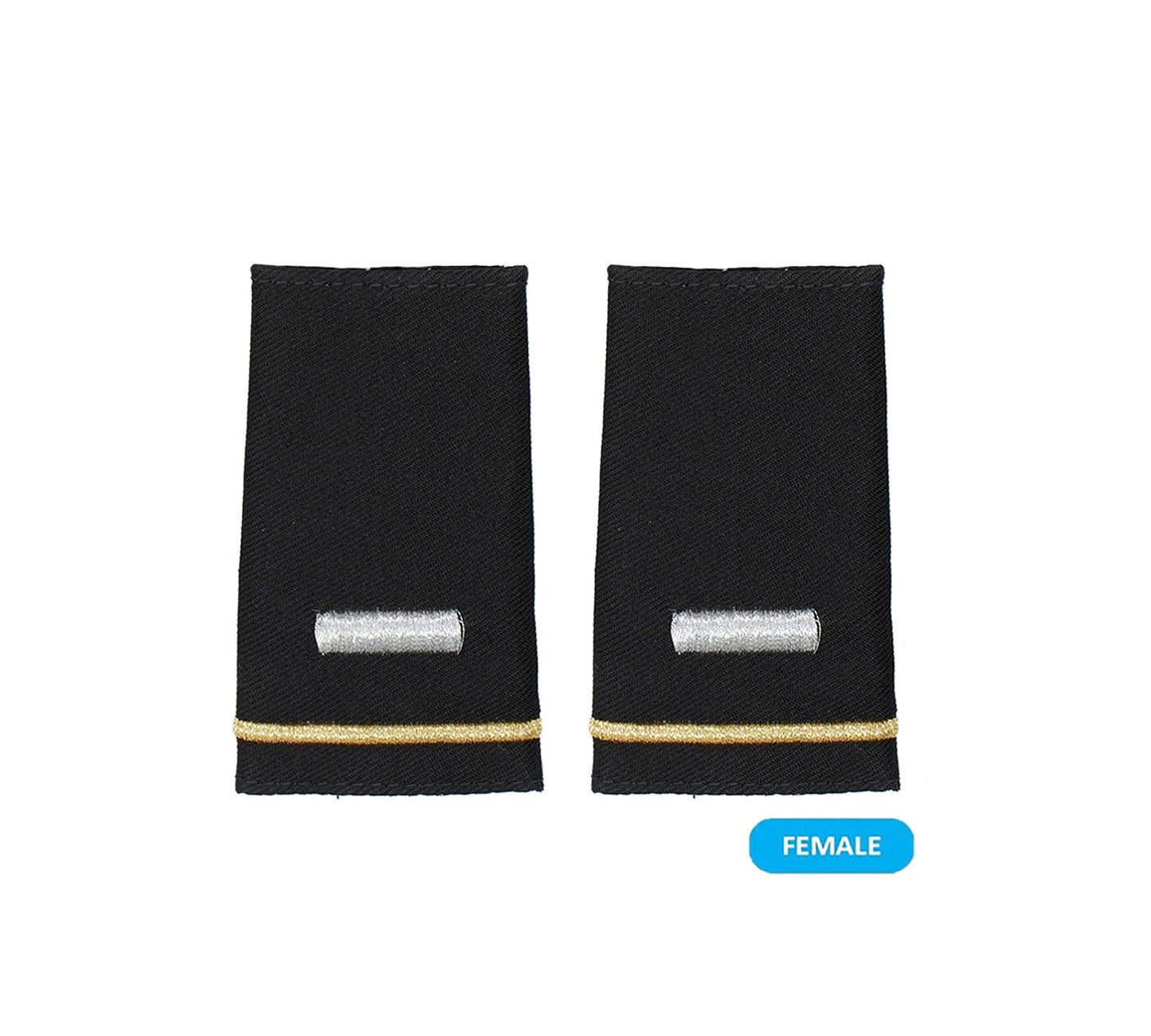 U.S. Army O2 1st Lieutenant Shoulder Marks -Small/Female