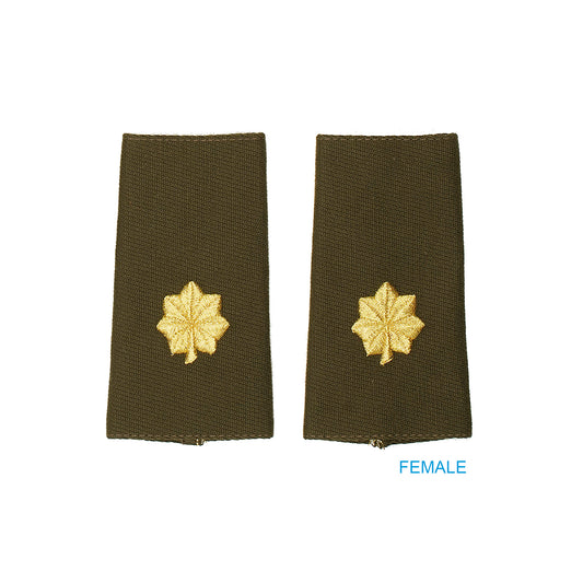 U.S. Army AGSU O4 Major Epaulets (Female)