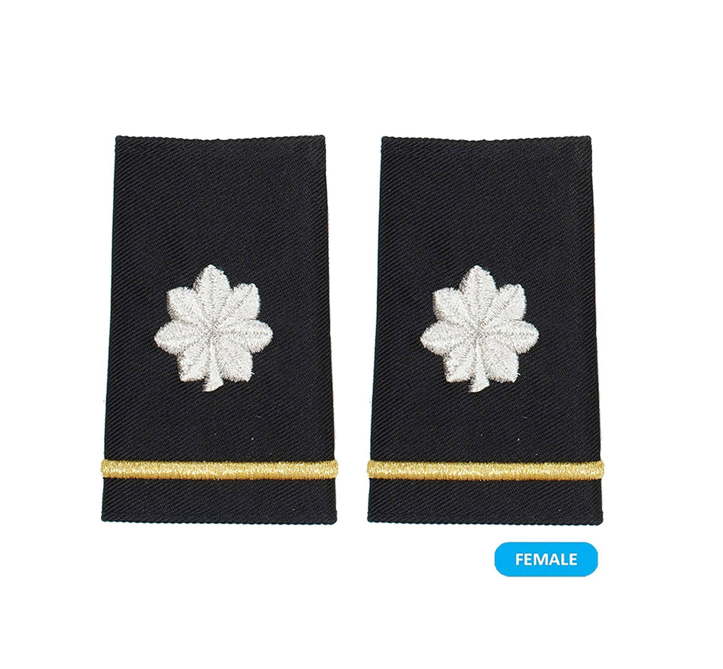 U.S. Army O5 Lieutenant Colonel Shoulder Marks -Small/Female - Sta-Brite Insignia Inc.