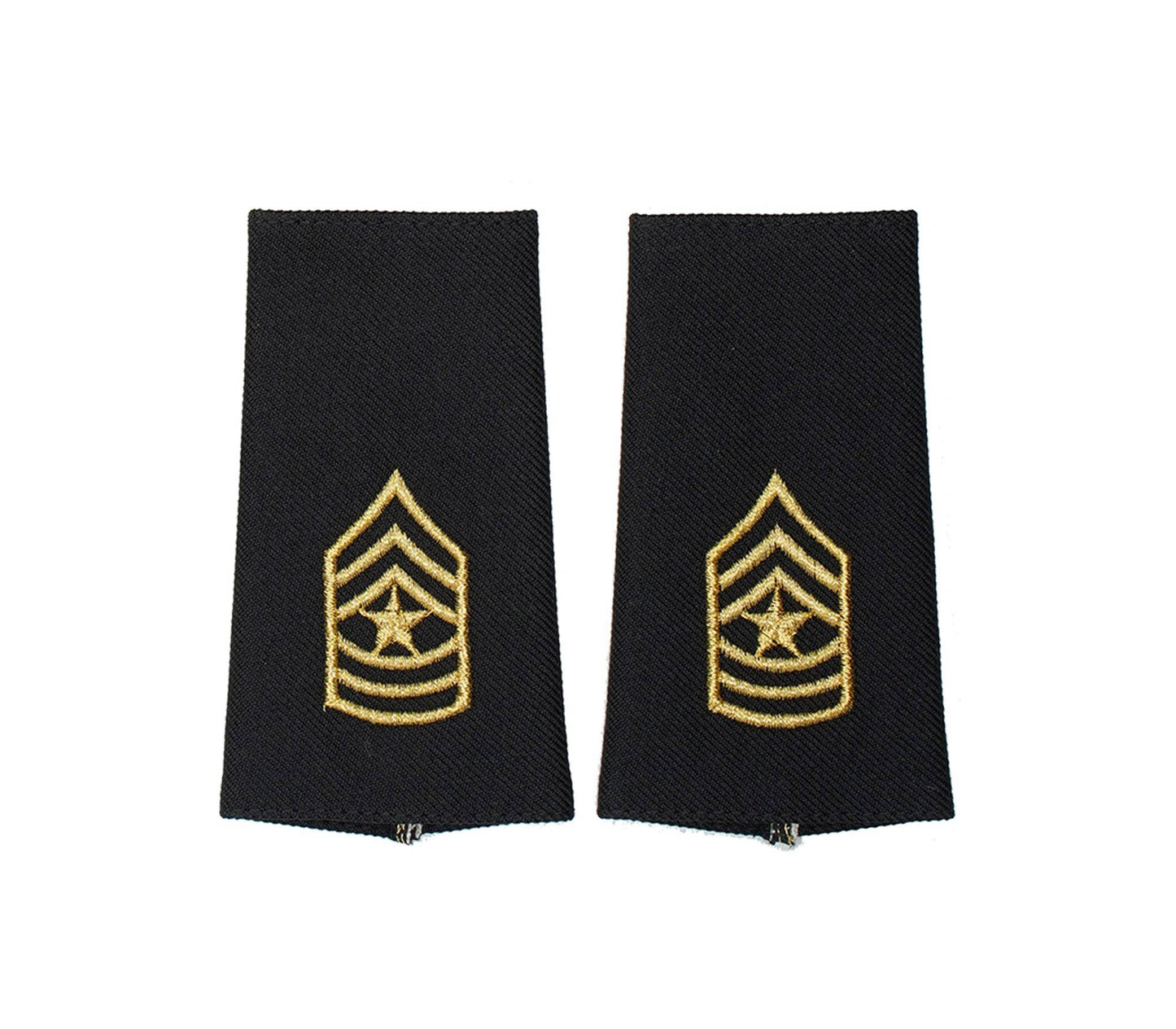 US Army E9 Sergeant Major Shoulder Marks - Large/Male - Sta-Brite Insignia Inc.