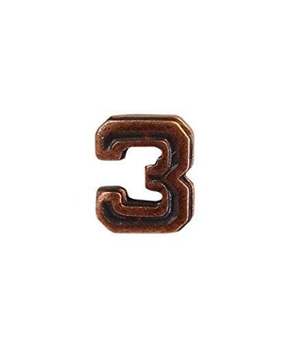 US Army Numeral 3 3/16in Bronze Ribbon Device - Sta-Brite Insignia Inc.
