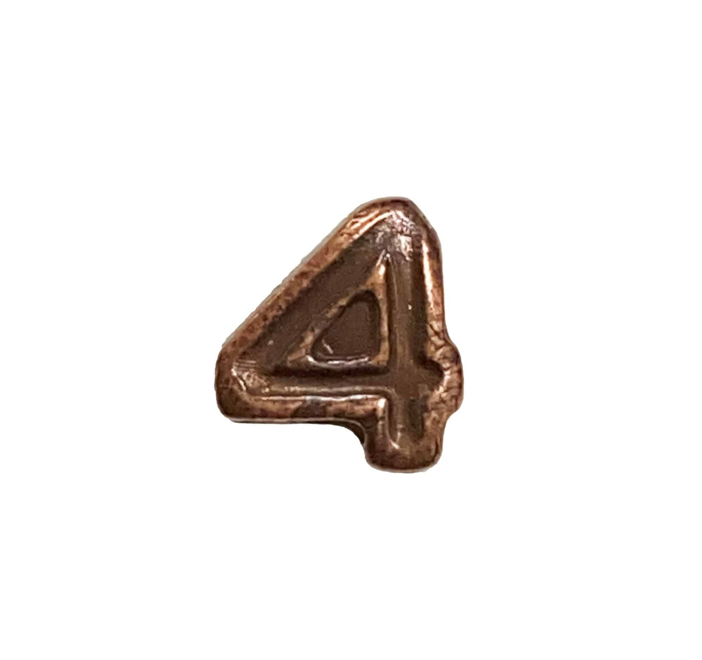 U.S. Army Numeral 4 3/16in Bronze Ribbon Device - Sta-Brite Insignia Inc.