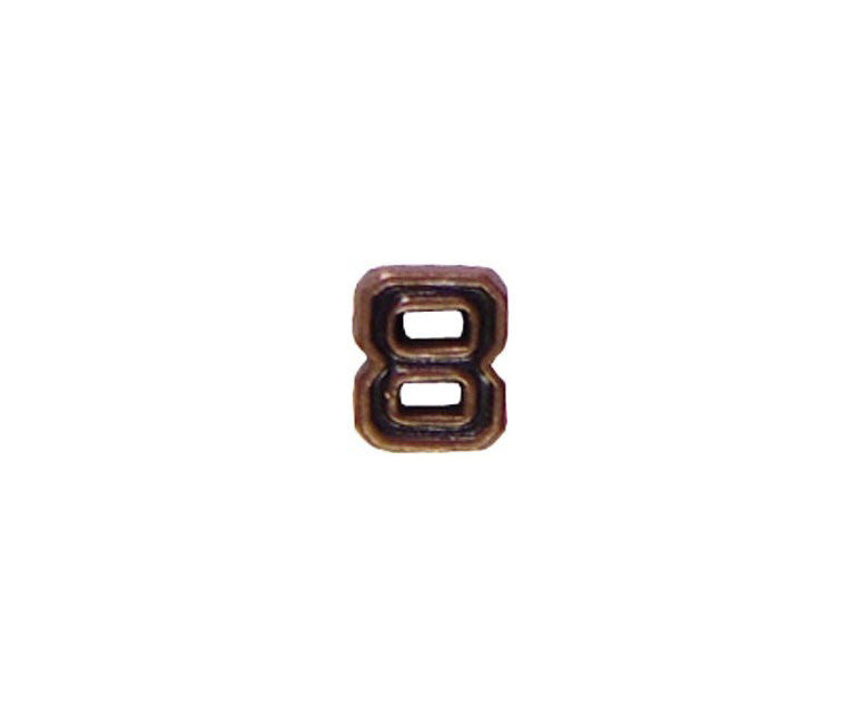 U.S. Army Numeral 8 3/16in Bronze Ribbon Device - Sta-Brite Insignia Inc.