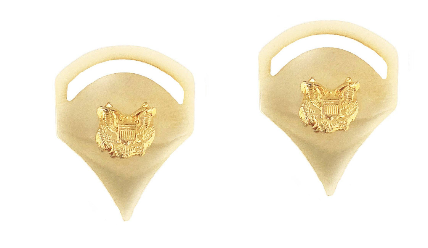 US Army Spec 5 Gold Rank Pin on (PR) - Sta-Brite Insignia Inc.