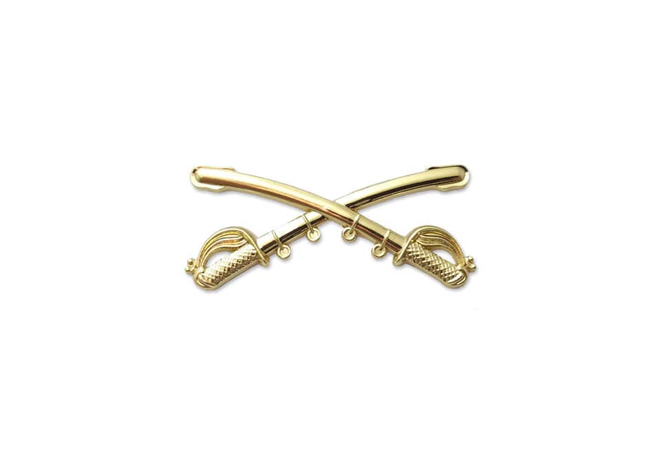 Cross Sabres (Cavalry) Hat Pins 2 1/4 in. x 1 in. - Sta-Brite Insignia Inc.