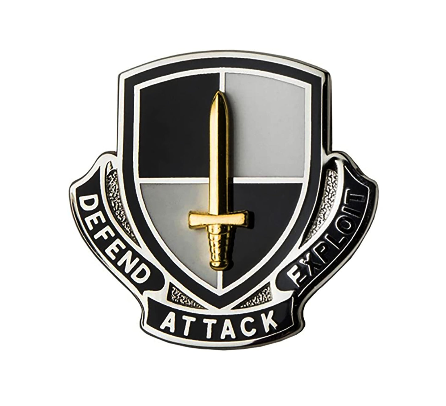 Cyber Regimental Crest "Defend Attack Exploit" - Sta-Brite Insignia Inc.