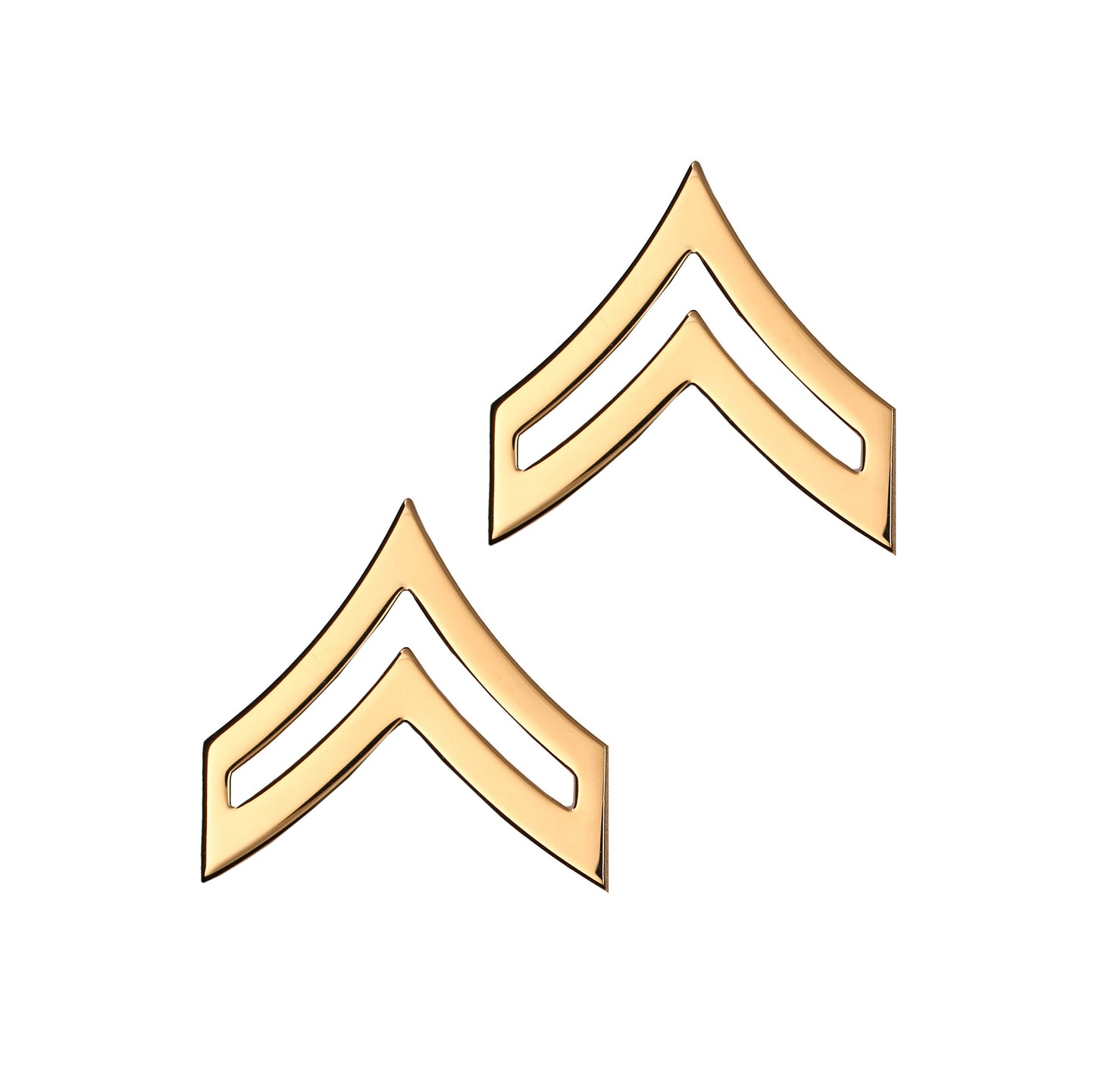 U.S. Army E4 Corporal STA-BRITE® Pin-on Rank - Sta-Brite Insignia Inc.