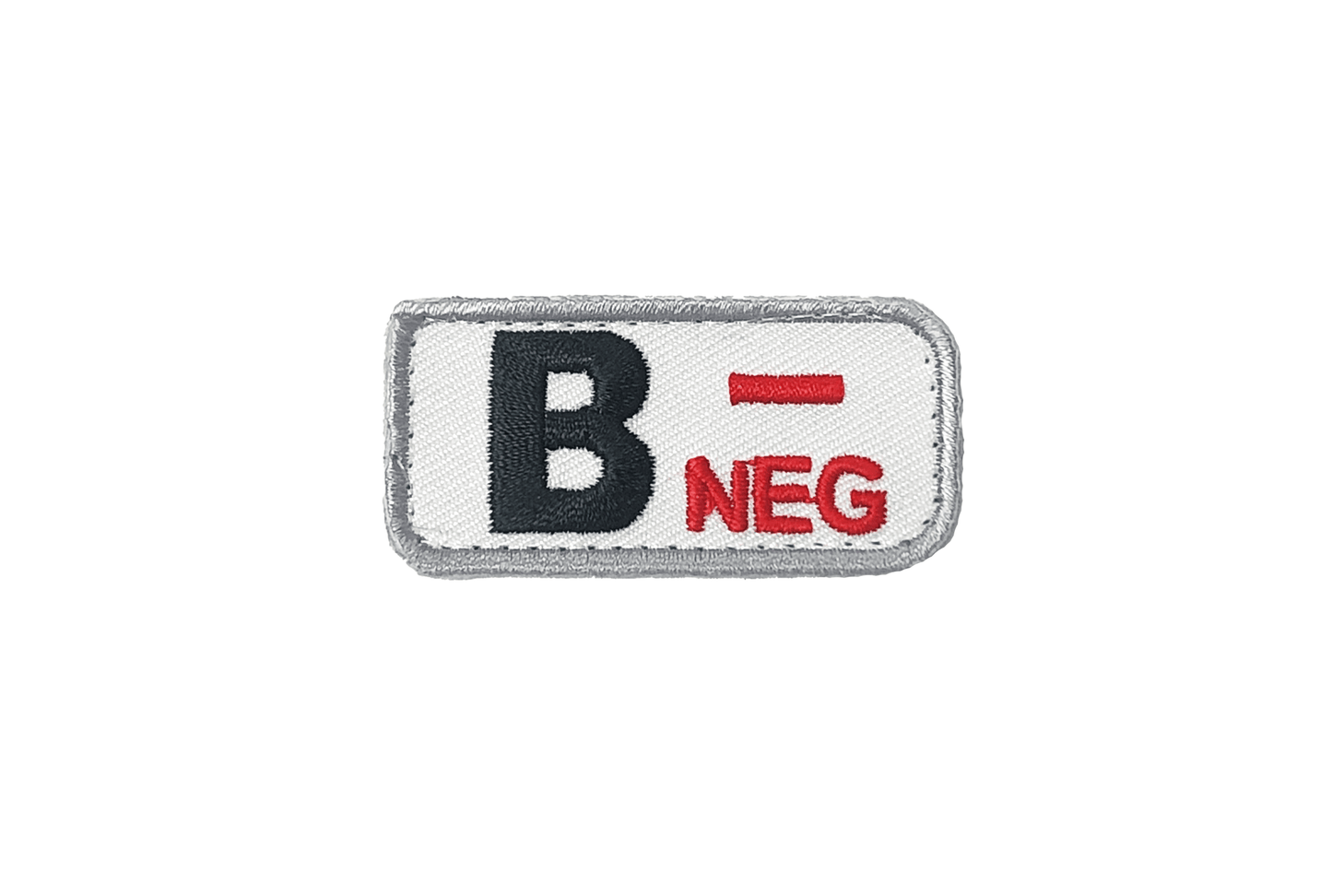 B- Blood Type Color Patch Medical W/ Hook Fastener - Sta-Brite Insignia Inc.