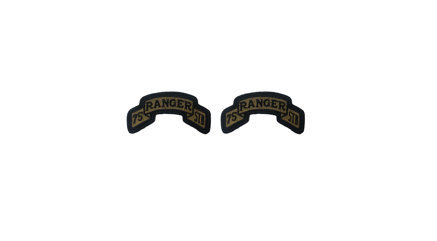 75th Ranger STB OCP Scroll W/ Hook Fastener (Pair)