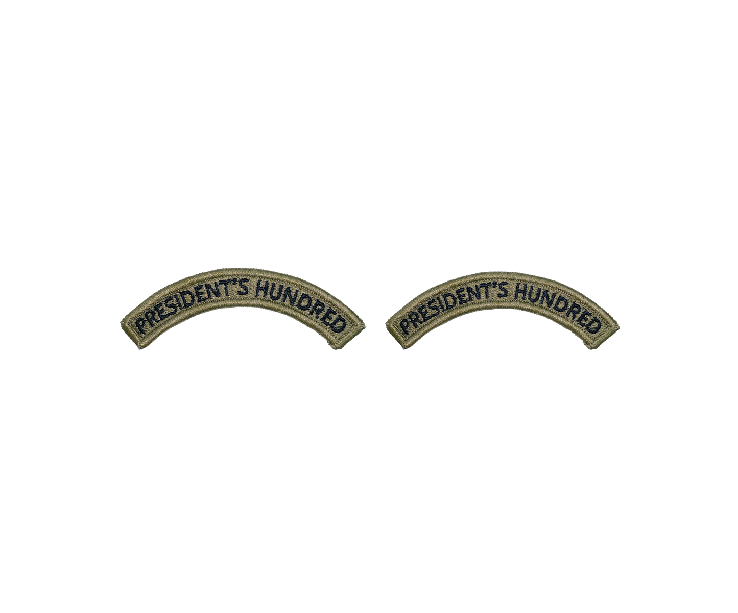 Presidents Hundred OCP Tab W/ Hook Fastener (Pair)