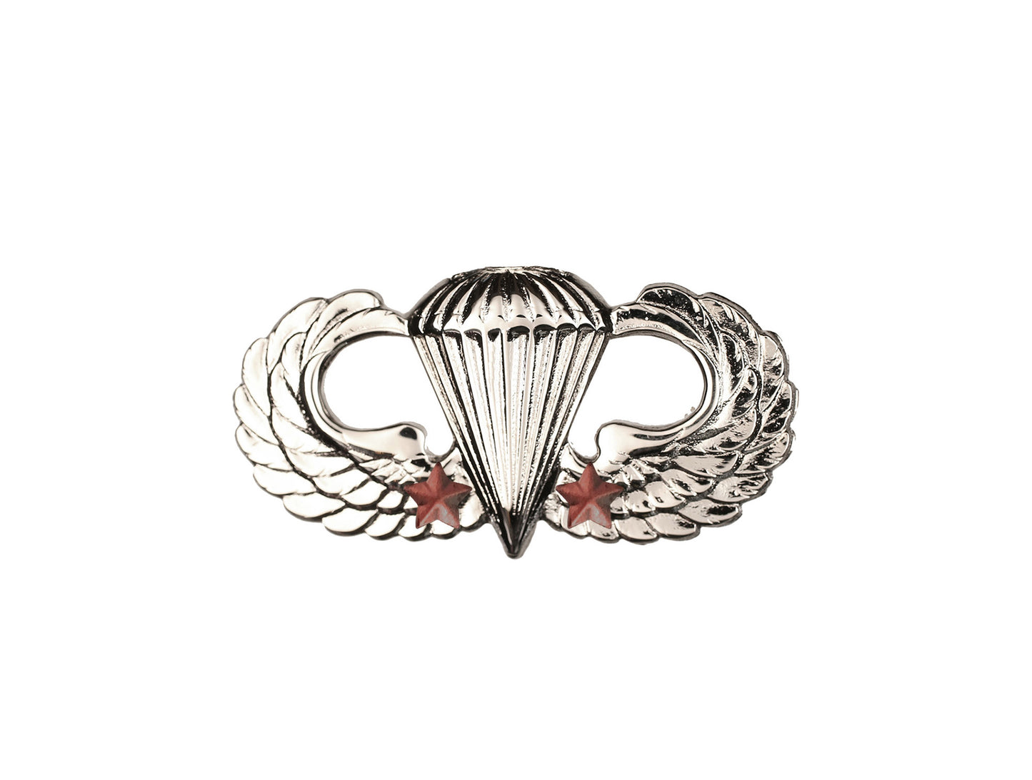US Army Combat Parachutist Basic 2nd Award Full Size STA-BRITE® Pin-on Badge