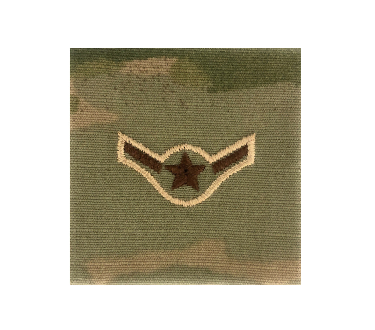 U.S. Air Force E2 Airman OCP Spice Brown Sew-On Rank For Shirt,Jacket,Coat