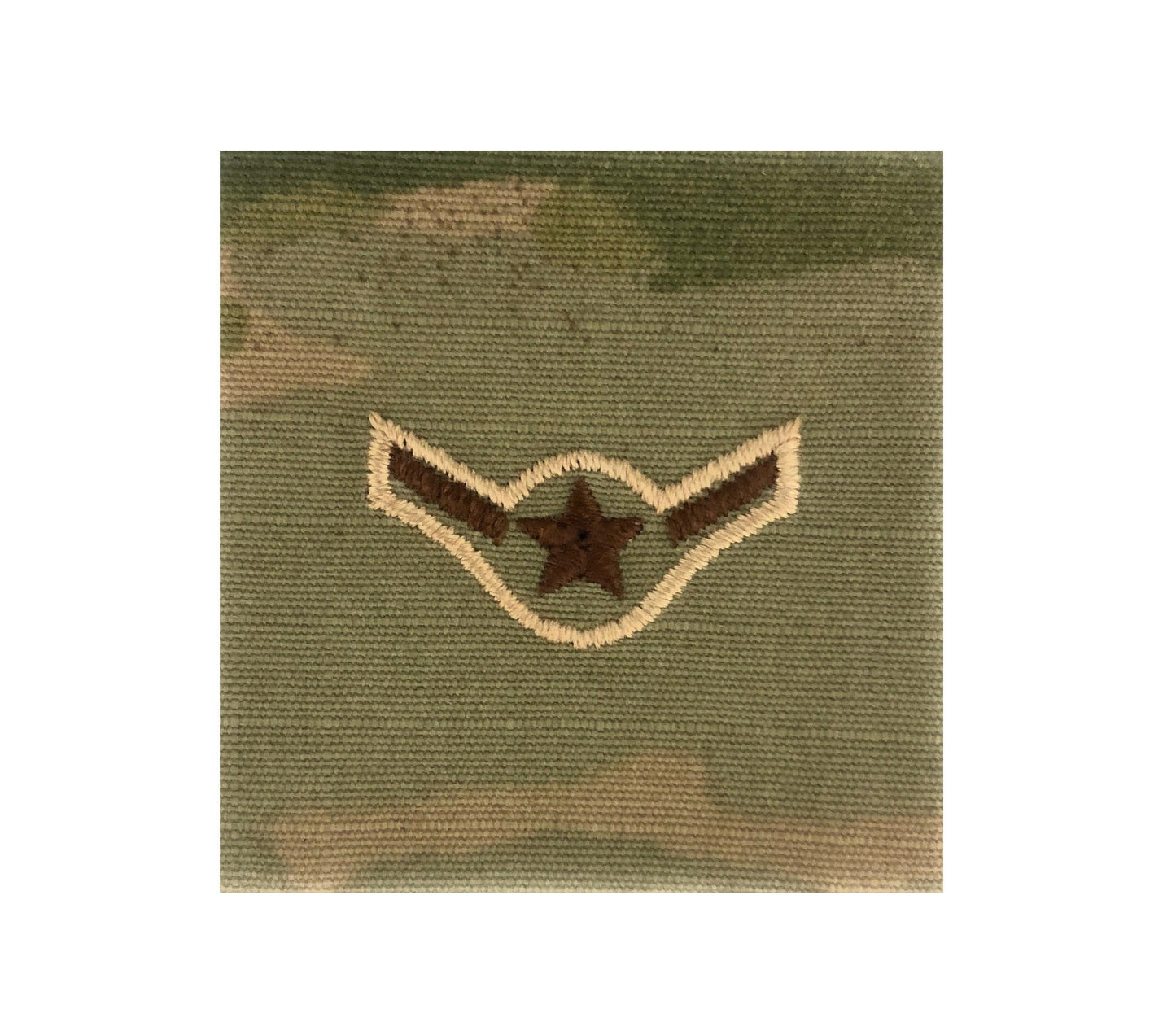 U.S. Air Force E2 Airman OCP Spice Brown Sew-On Rank For Shirt,Jacket,Coat - Sta-Brite Insignia Inc.