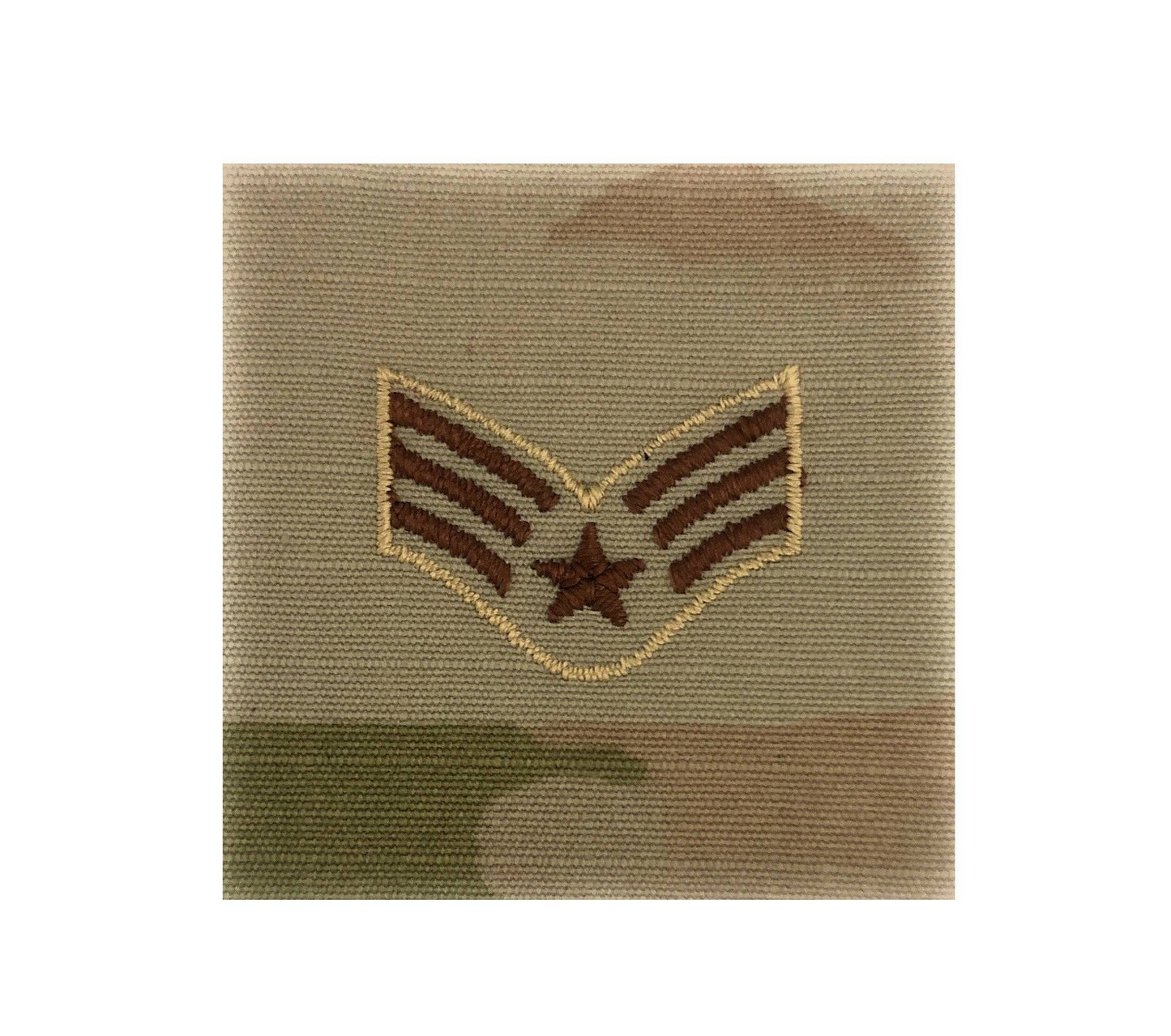 U.S. Air Force E4 Senior Airman OCP Spice Brown Sew-On Rank For Shirt,Jacket,Coat - Sta-Brite Insignia Inc.