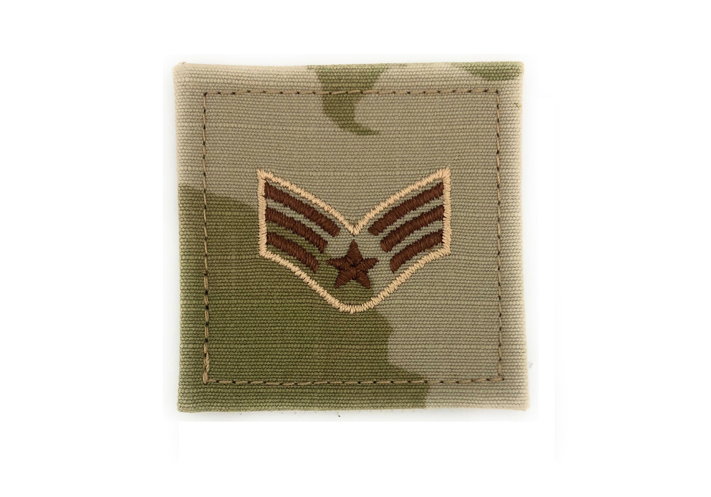 U.S. Air Force E4 Senior Airman OCP Spice Brown with Hook Fastener - Sta-Brite Insignia Inc.