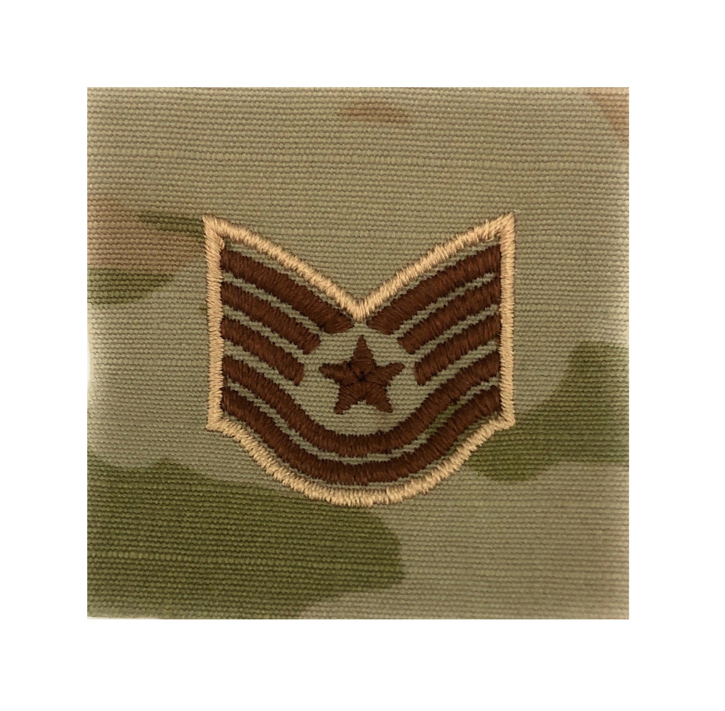 U.S. Air Force E6 Technical Sergeant OCP Spice Brown Sew-On Rank For Shirt,Jacket,Coat - Sta-Brite Insignia Inc.